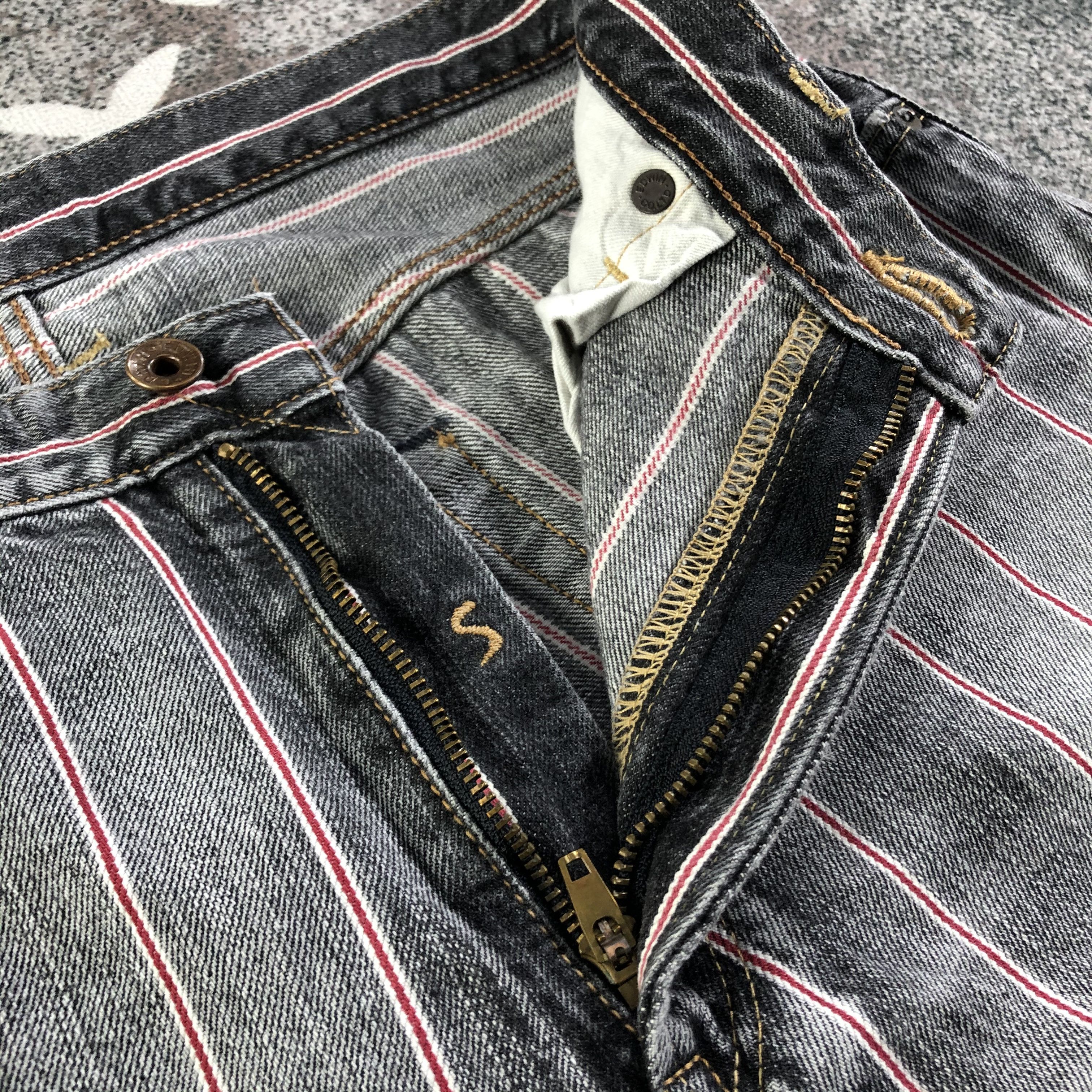 Edwin Edwin Selvedge Jeans Faded Black Flare Denim KJ2179 Size US 30 / EU 46 - 7 Thumbnail