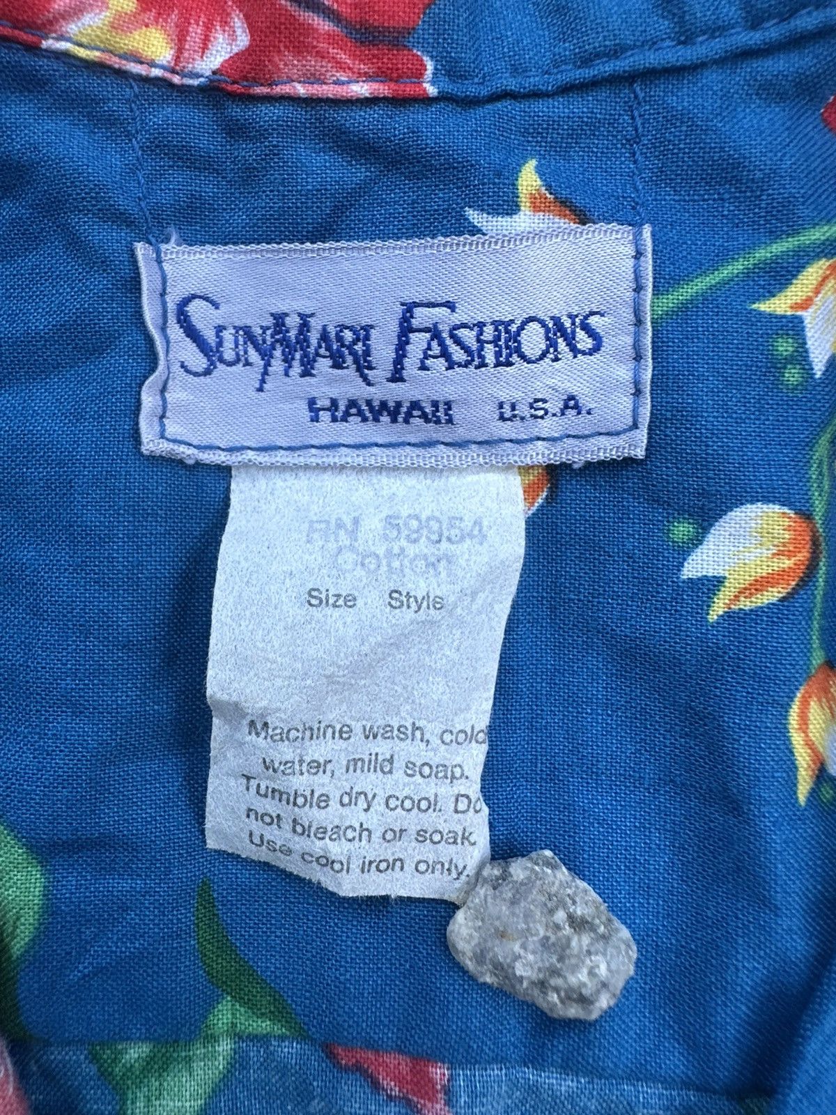 Vintage Vintage 70s SunMari Hawaii Printed Collar Open Shirt Size US M / EU 48-50 / 2 - 6 Thumbnail
