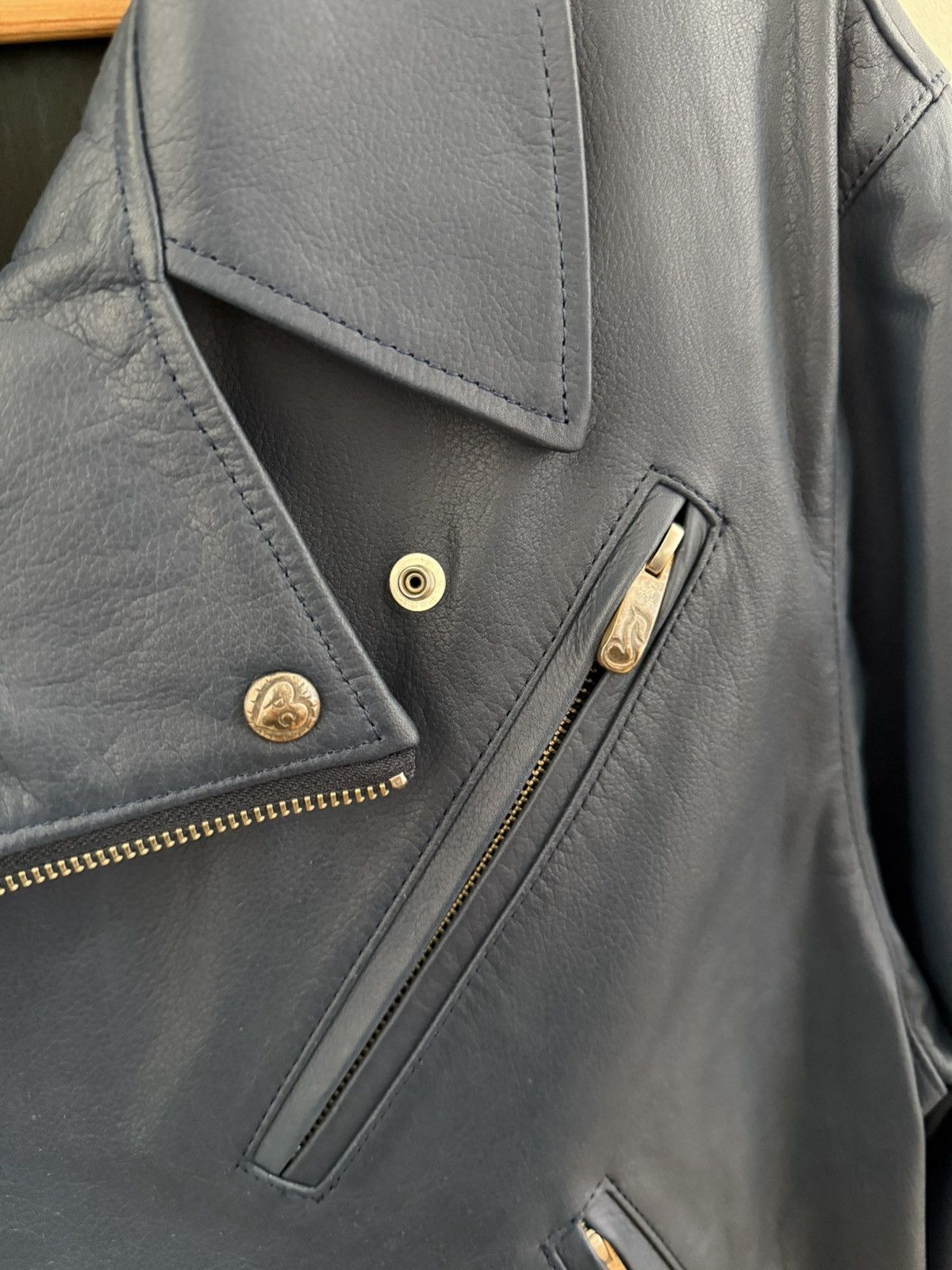Porter Classic Calf leather biker jacket Size US XL / EU 56 / 4 - 3 Thumbnail
