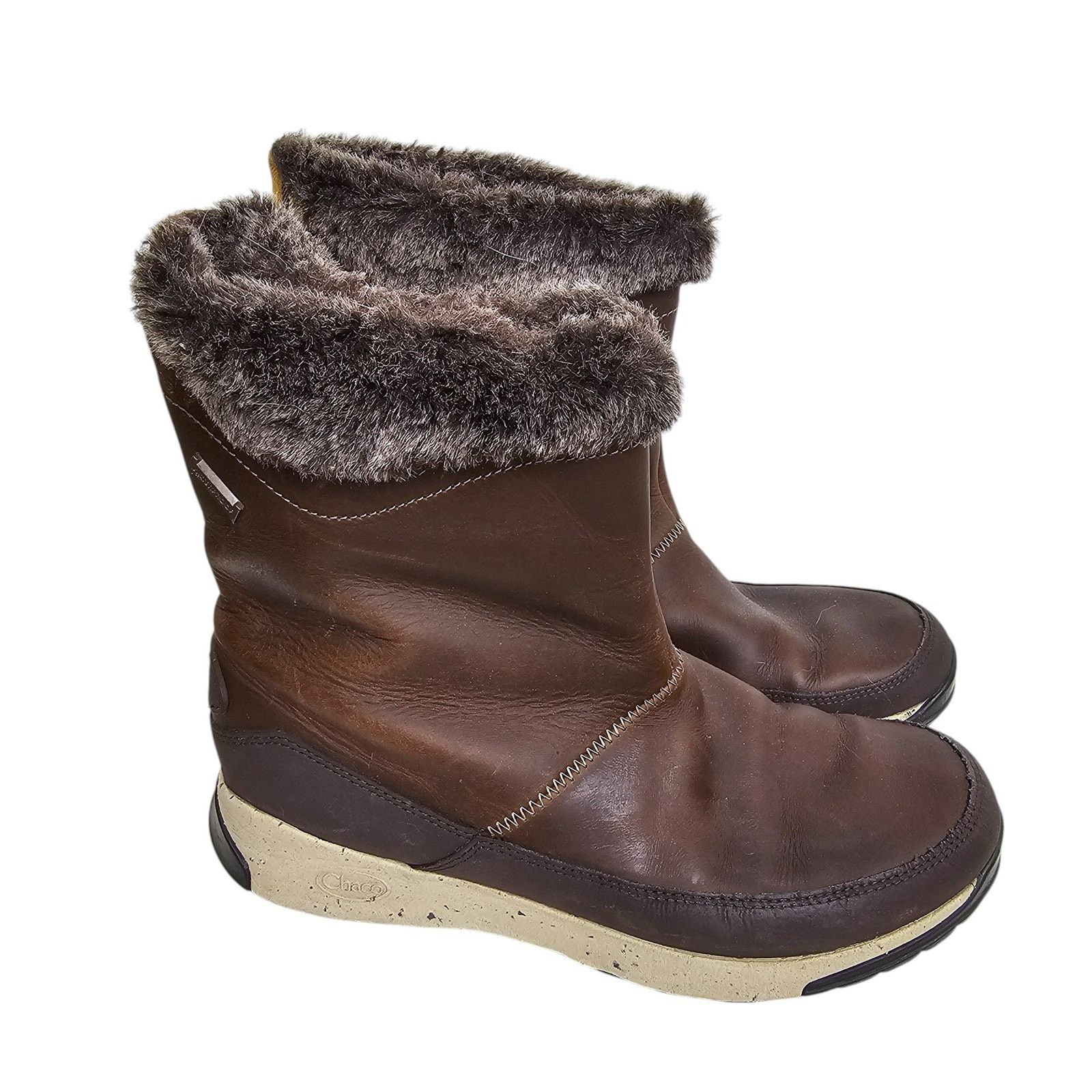 Chaco Chaco Womens Borealis Mid Waterproof Leather Boots 8.5 Hike Size US 8.5 / IT 38.5 - 1 Thumbnail