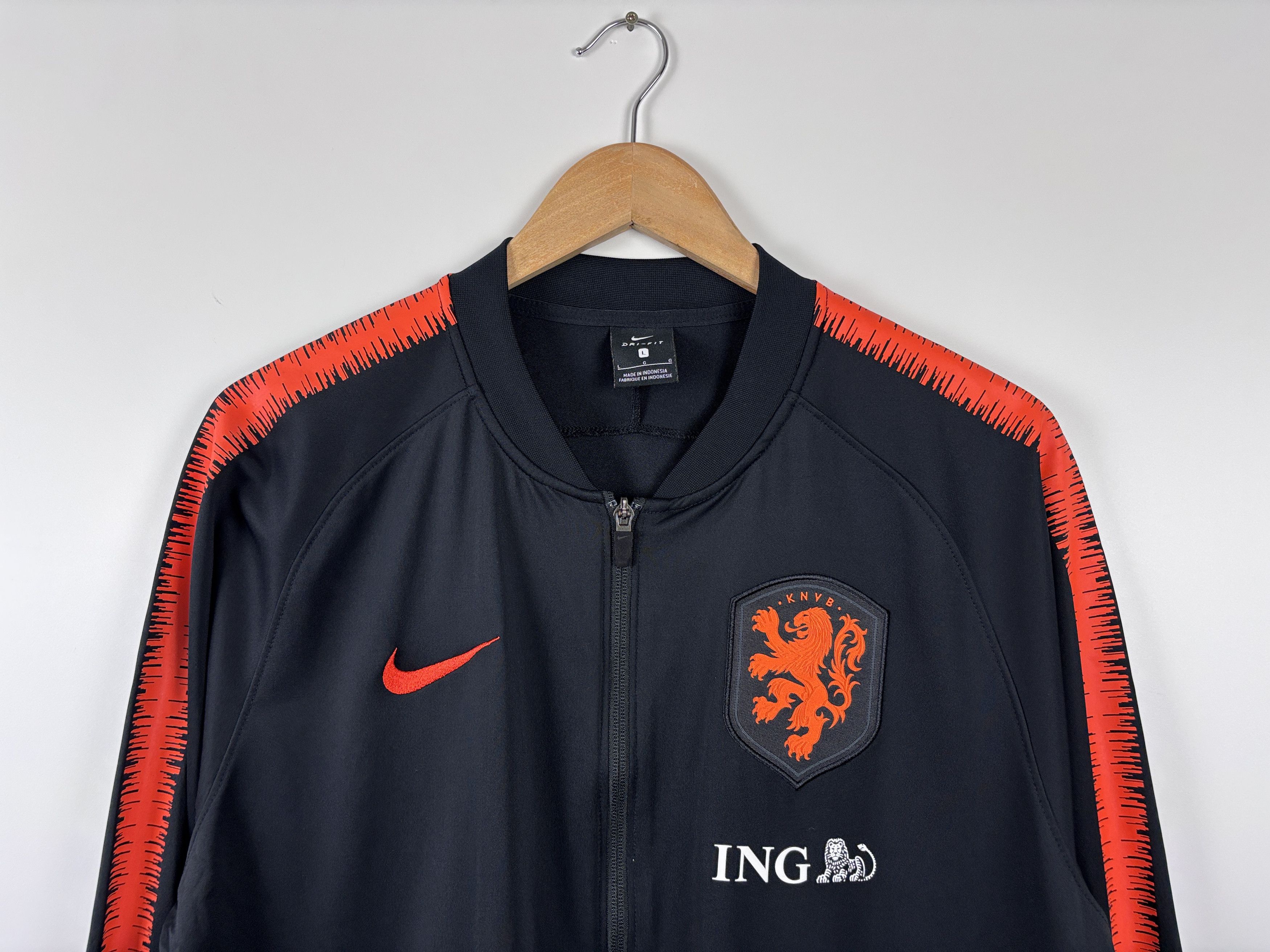 Nike Nike Netherlands Training Football Soccer Jacket Black L Size US L / EU 52-54 / 3 - 2 Thumbnail