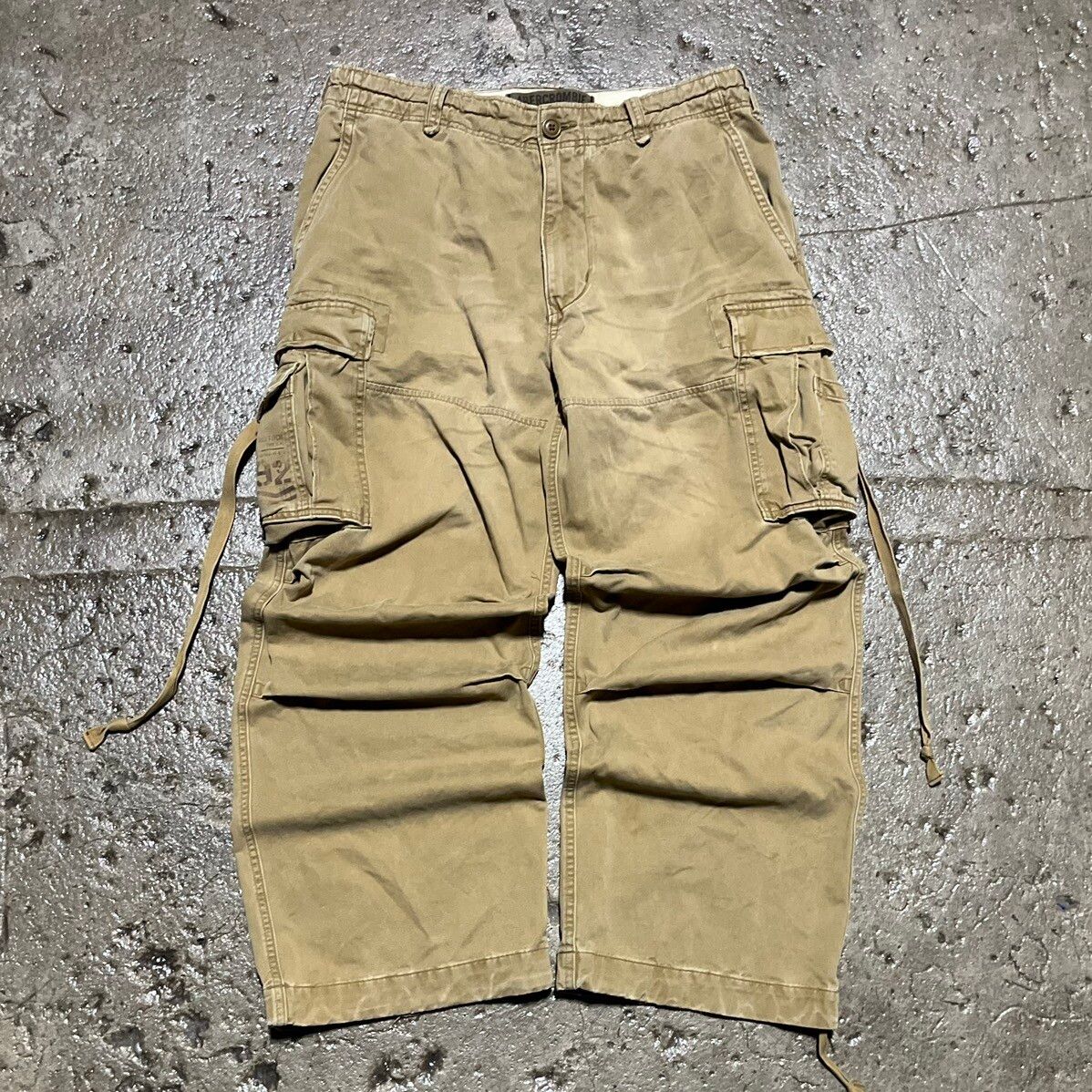Pre-owned Jnco X Southpole Crazy Vintage Y2k Baggy Cargo Pants Wide Leg Skater Unique In Tan