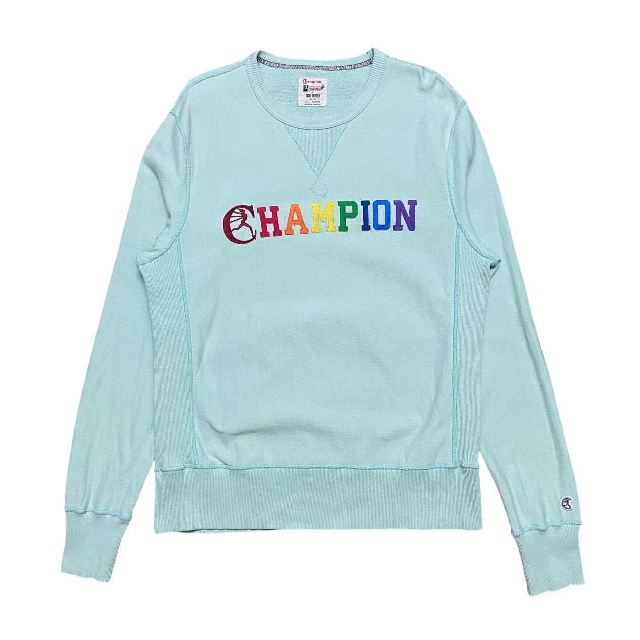 Champion x Todd Snyder Multi Color Logo Crewneck