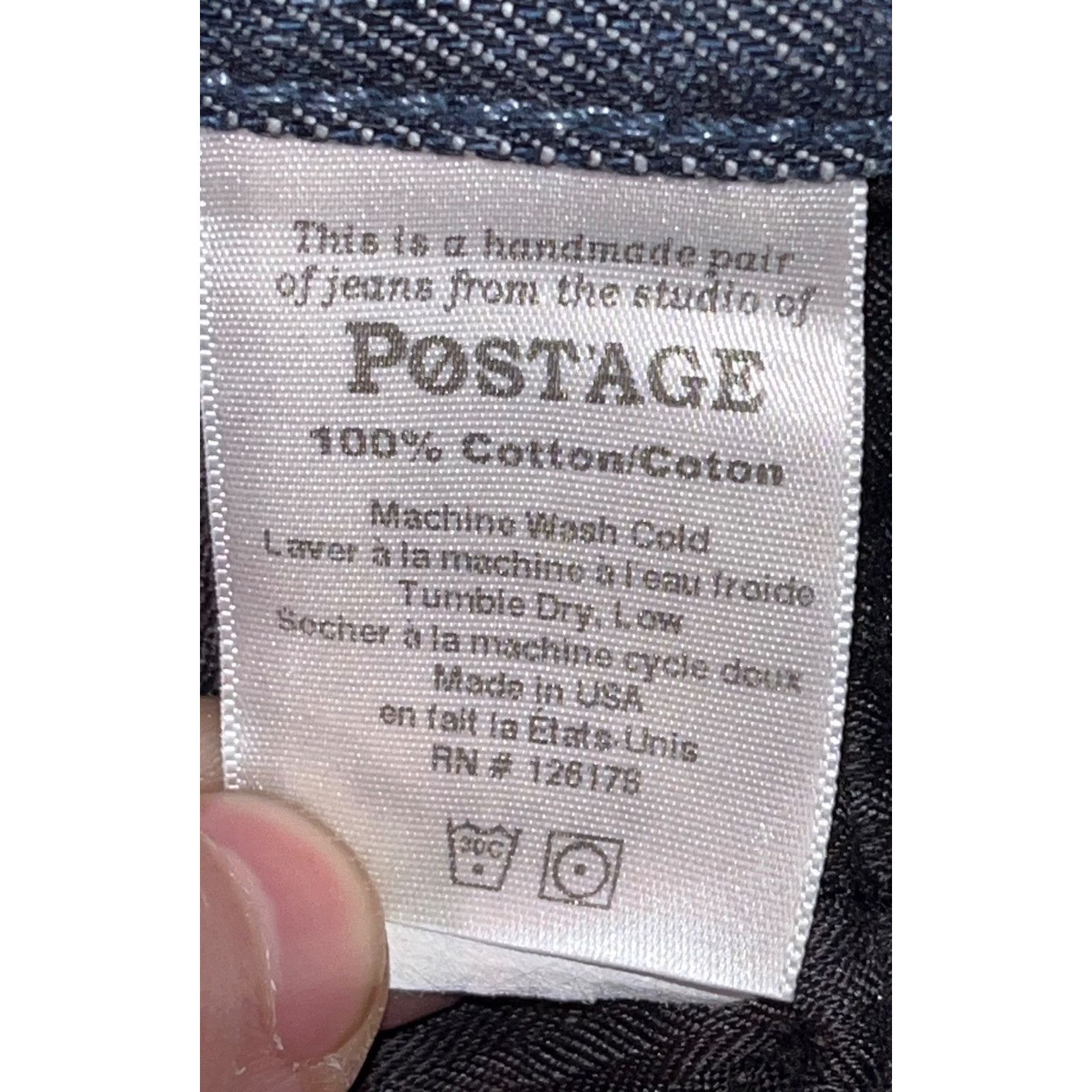 Other Post’age Prescott Selvedge Denim Jeans Straight Fit 36x30 Size US 36 / EU 52 - 9 Thumbnail
