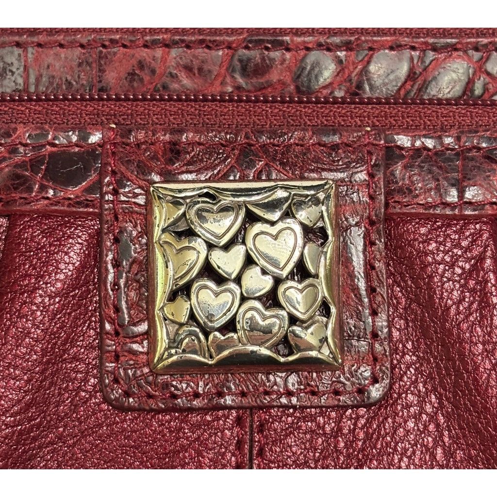 Brighton Vintage BRIGHTON Red Divided Magnetic Close Clutch Wallet Size ONE SIZE - 5 Thumbnail