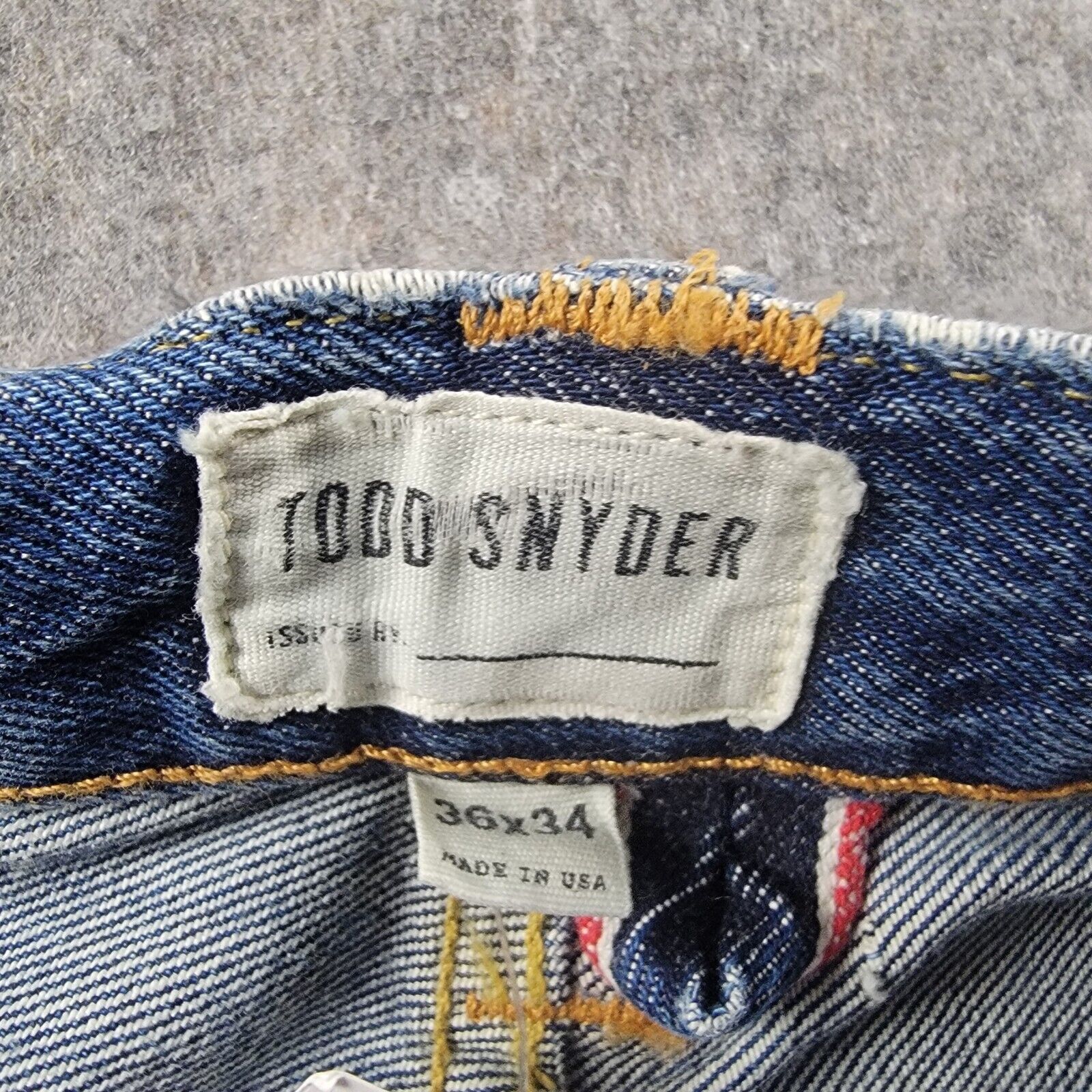Todd Snyder Todd Snyder Slim Fit Upcycle Patched Selvedge Jeans Size US 36 / EU 52 - 4 Thumbnail