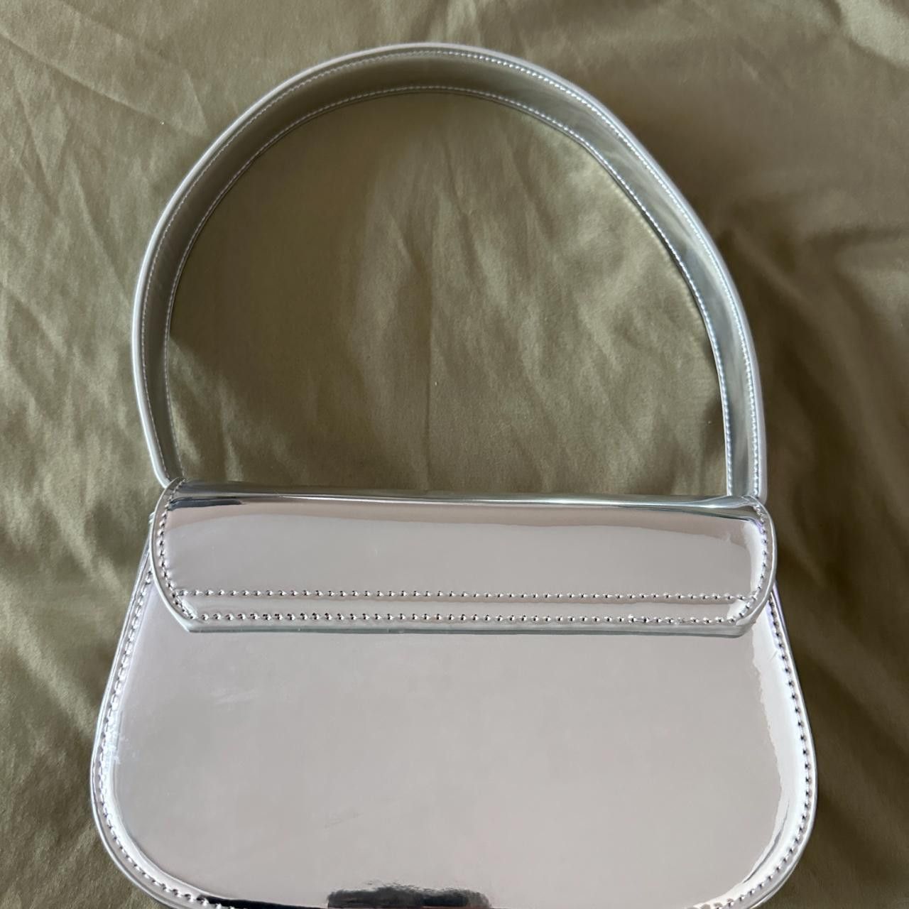 Diesel 💿 Iconic DIESEL 1DR silver shoulder bag Size ONE SIZE - 3 Thumbnail