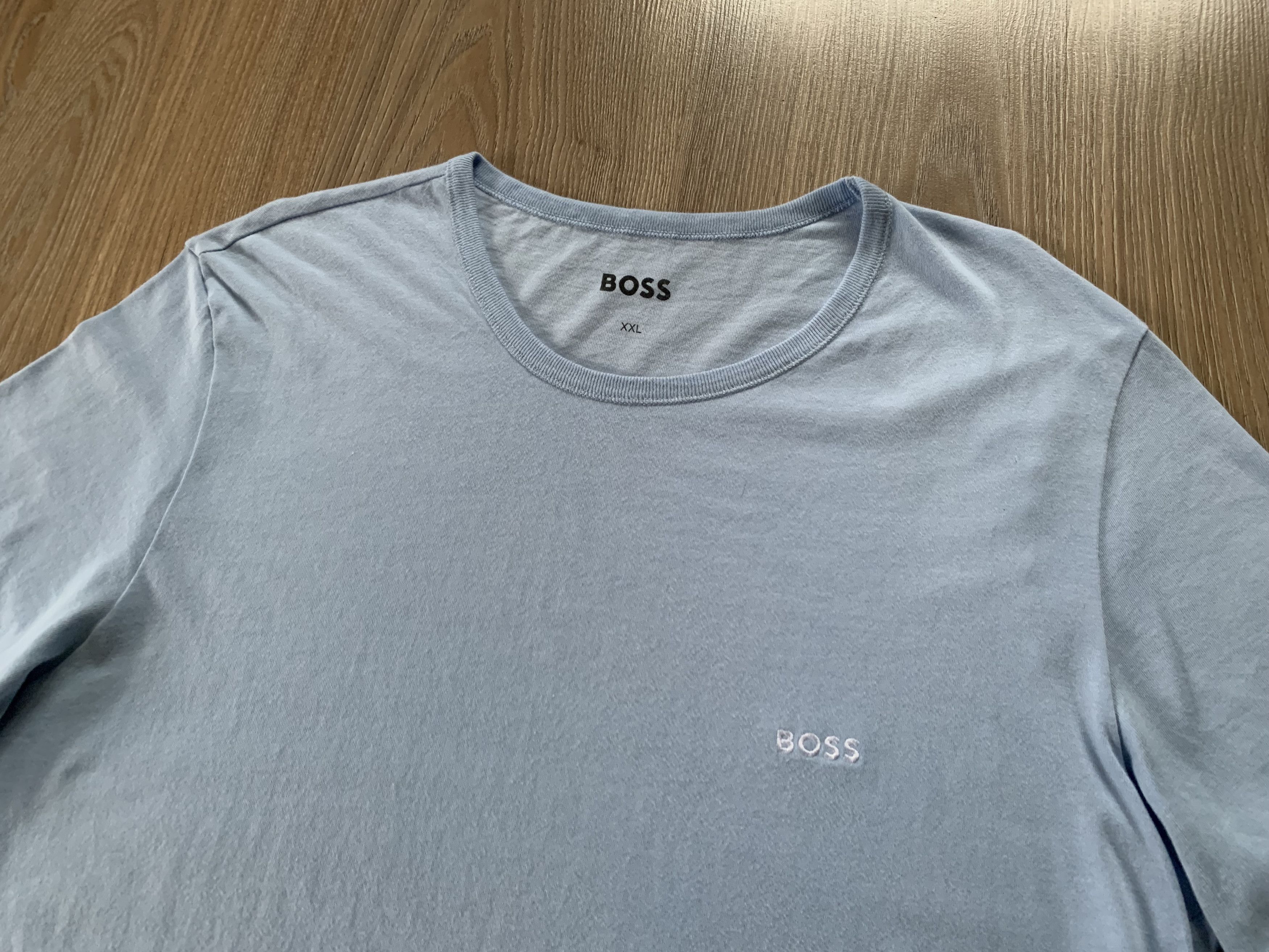 Hugo Boss Hugo Boss Basic Light Blue T Shirt 2024 Size US XXL / EU 58 / 5 - 4 Thumbnail