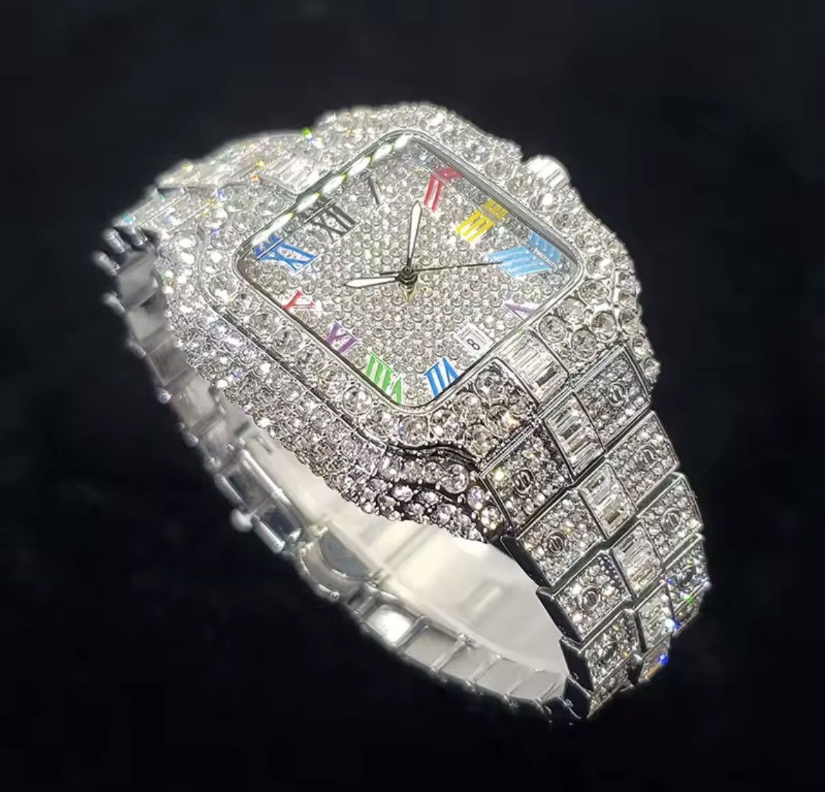 Other Luxury Diamond Watch Men Size 34 - 3 Thumbnail