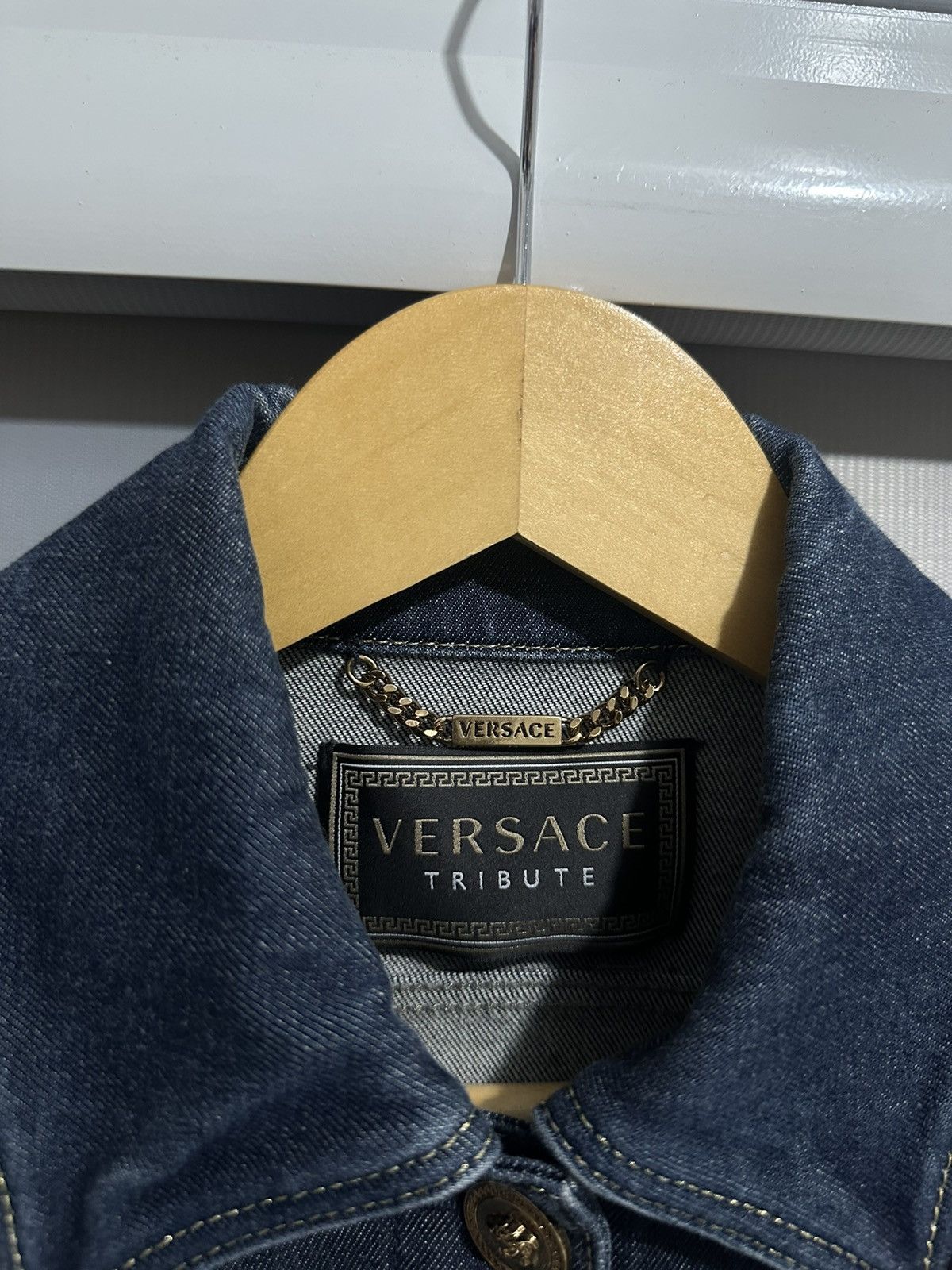 Versace Versace Tribute Cropped Denim Jacket Size S / US 4 / IT 40 - 5 Thumbnail