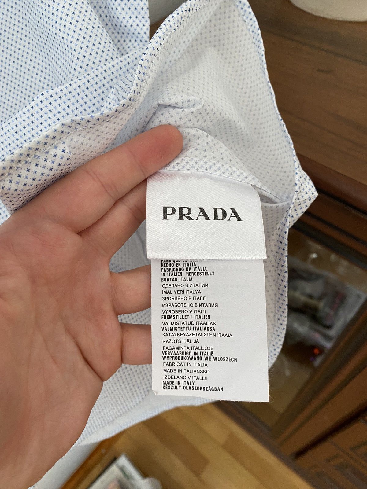 Prada Vintage Prada Short Sleeve Shirt Button Up Size US L / EU 52-54 / 3 - 7 Thumbnail