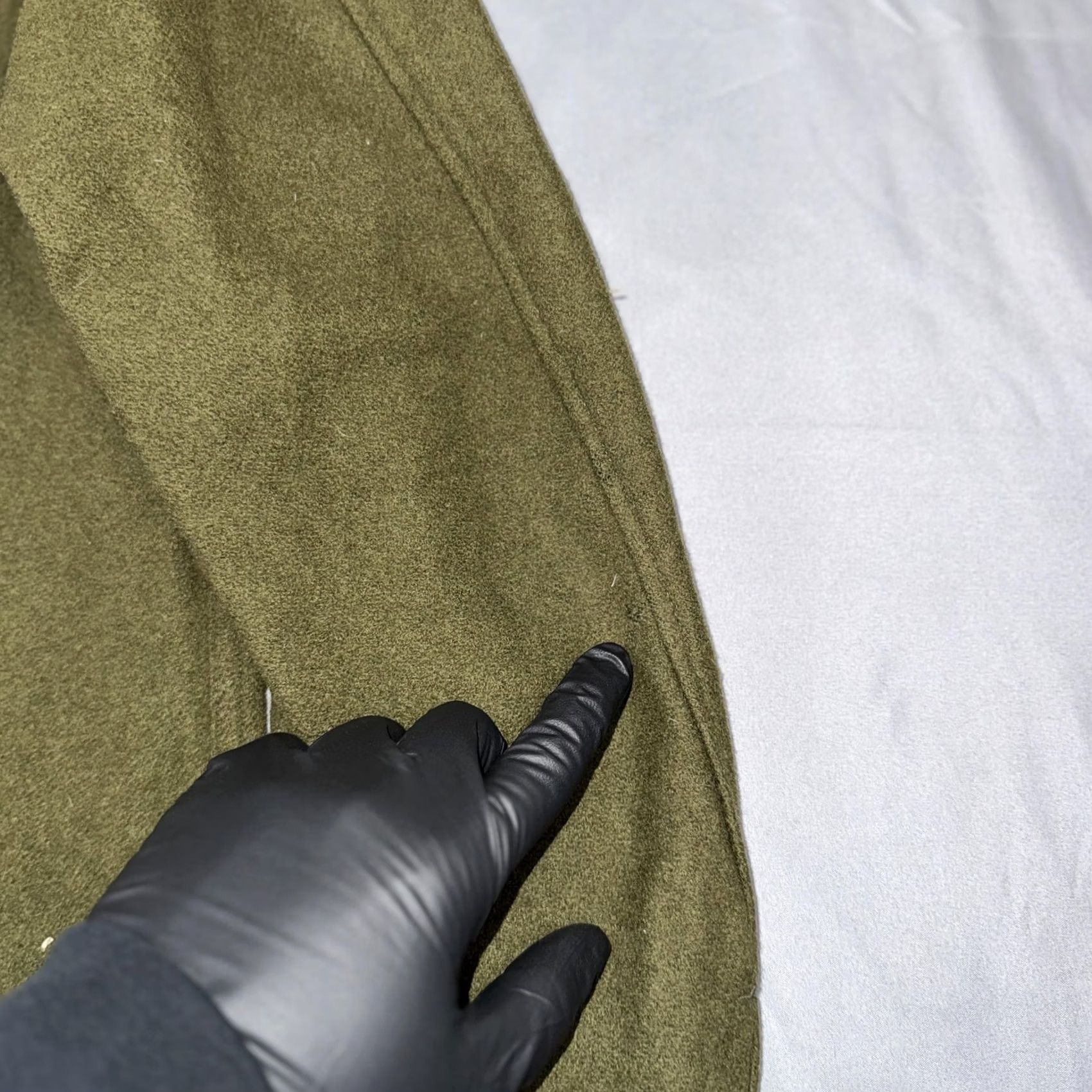 Olive VINTAGE Dale Fashions Shirt Mens Small Olive Wool Cold Weather Field Military Size US S / EU 44-46 / 1 - 7 Thumbnail