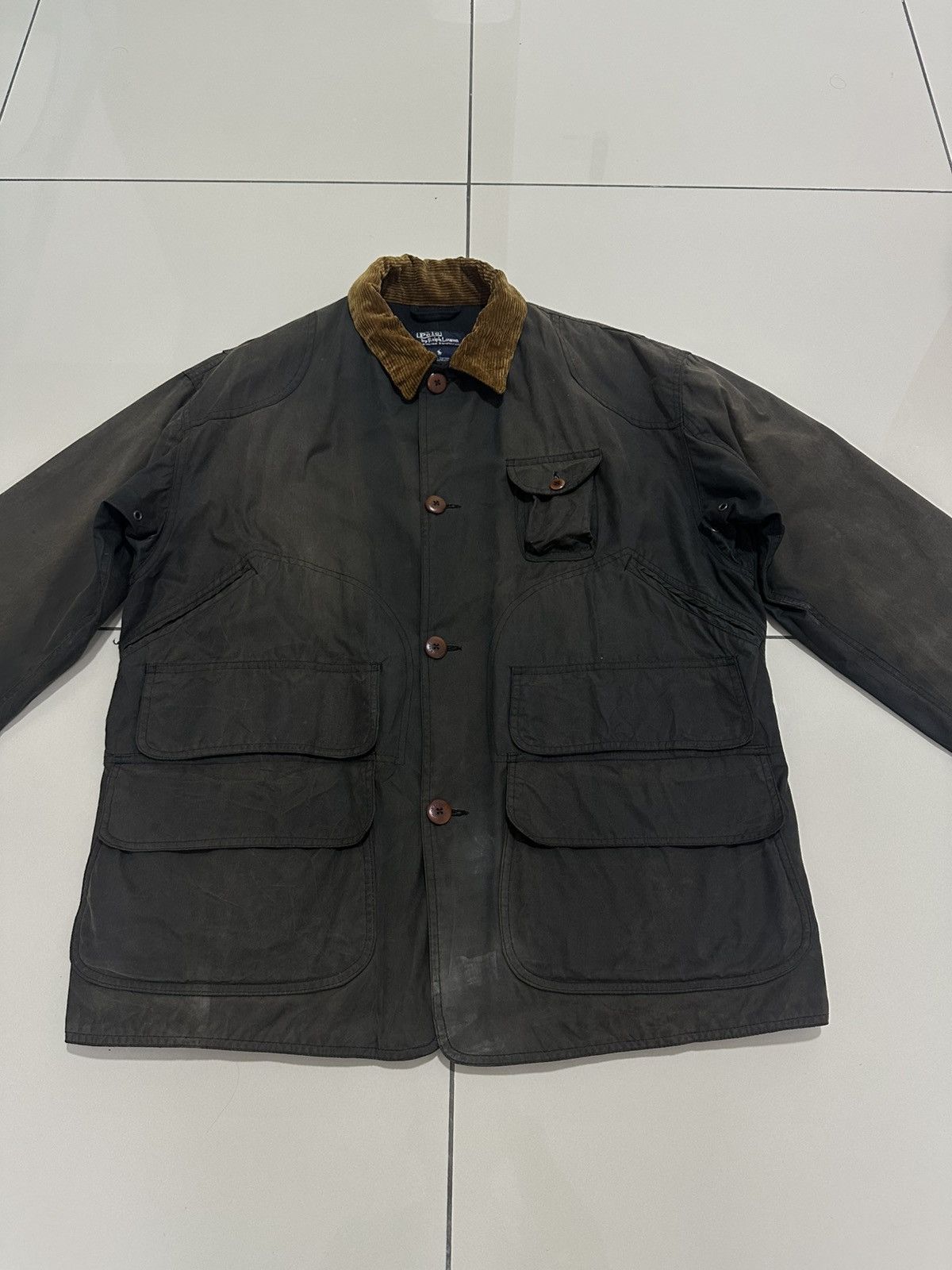 Polo Ralph Lauren Vintage Polo Ralph Lauren Hunting Jacket Waxed Cotton Size US M / EU 48-50 / 2 - 3 Thumbnail