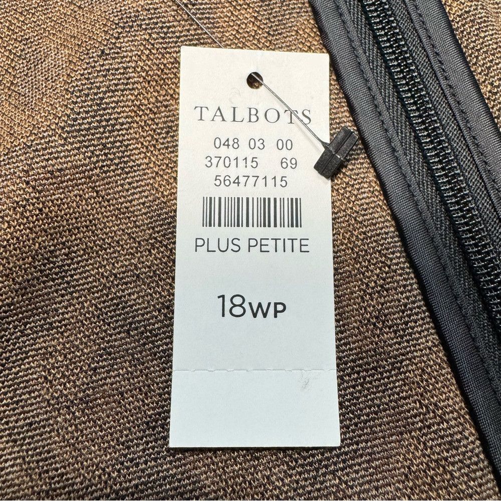 Talbots NWT New Talbots Jacquard Pencil Fall Leopard Skirt Size 18W Size 40" / US 18 - 6 Thumbnail