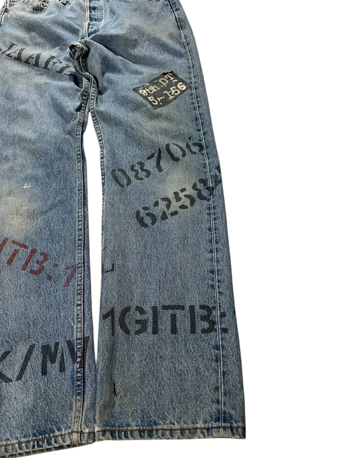 Levi's Vintage 90’s Levis 501 Custom Punk Stone Wash Jean Size US 30 / EU 46 - 4 Thumbnail