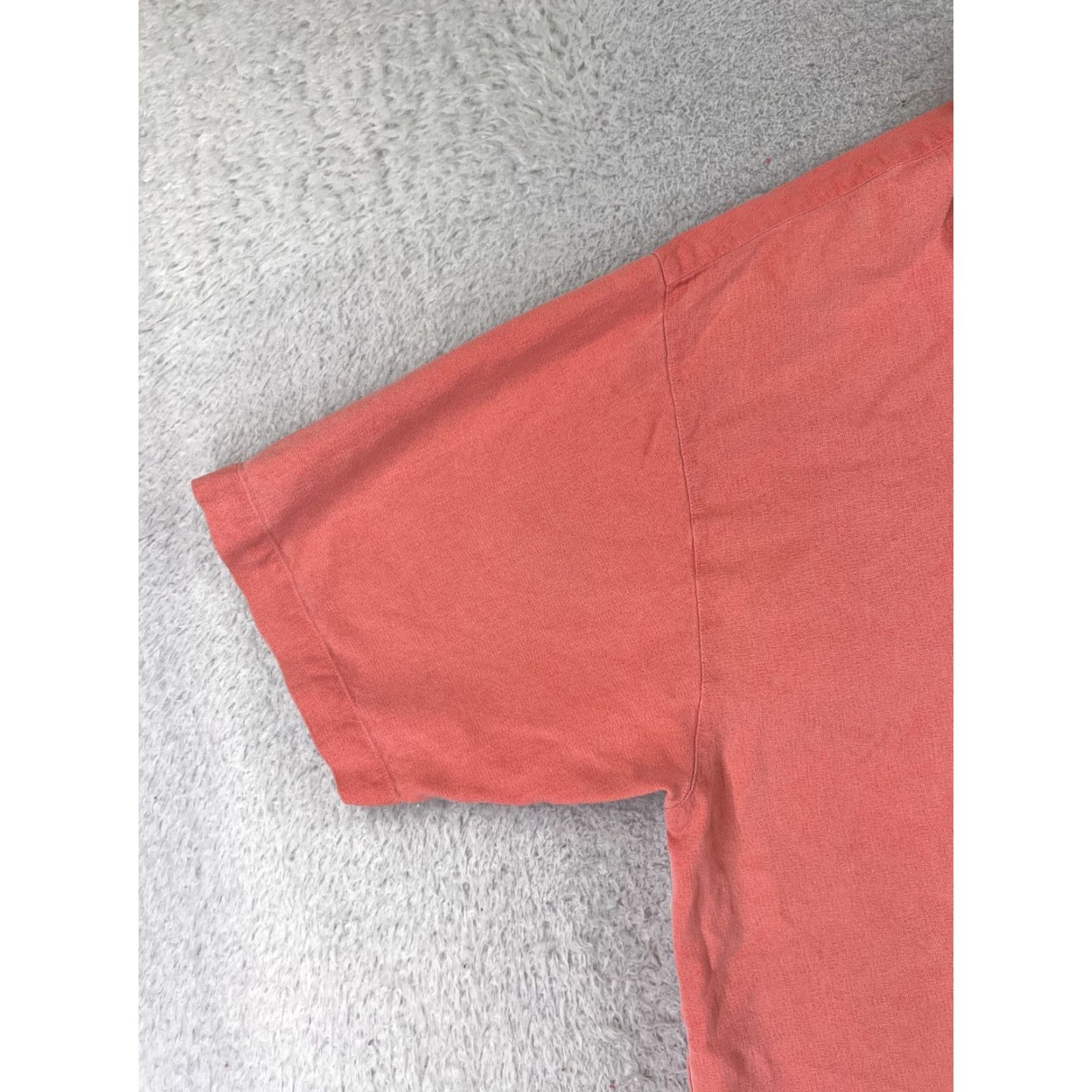Tommy Bahama Tommy Bahama Shirt Men Large Pink Solid 100% Silk Hawaiian Button Up Vacation Size US L / EU 52-54 / 3 - 3 Thumbnail