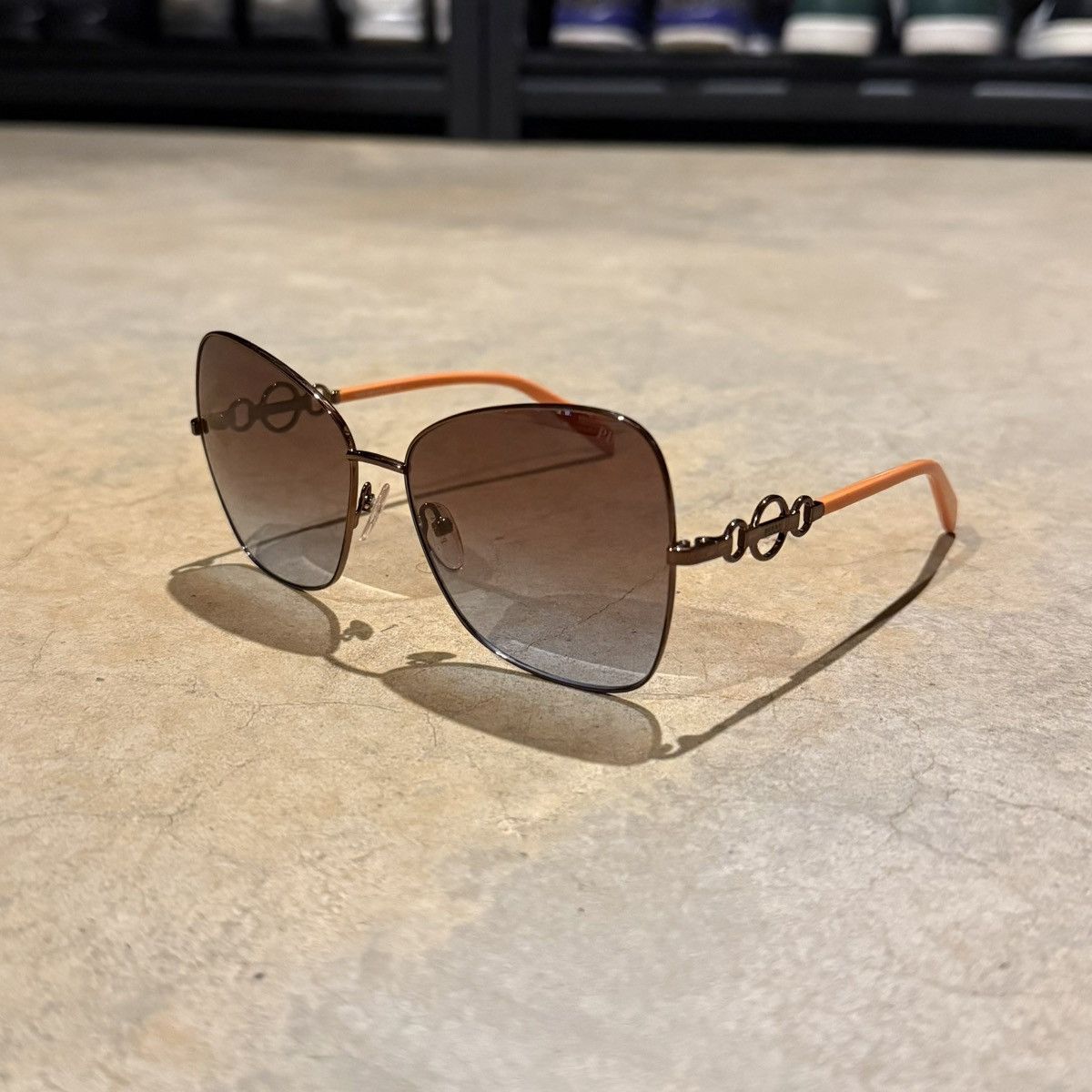 Other Emilio Pucci Butterfly Frame Gradient Lens Sunglasses Orange Size ONE SIZE - 2 Thumbnail