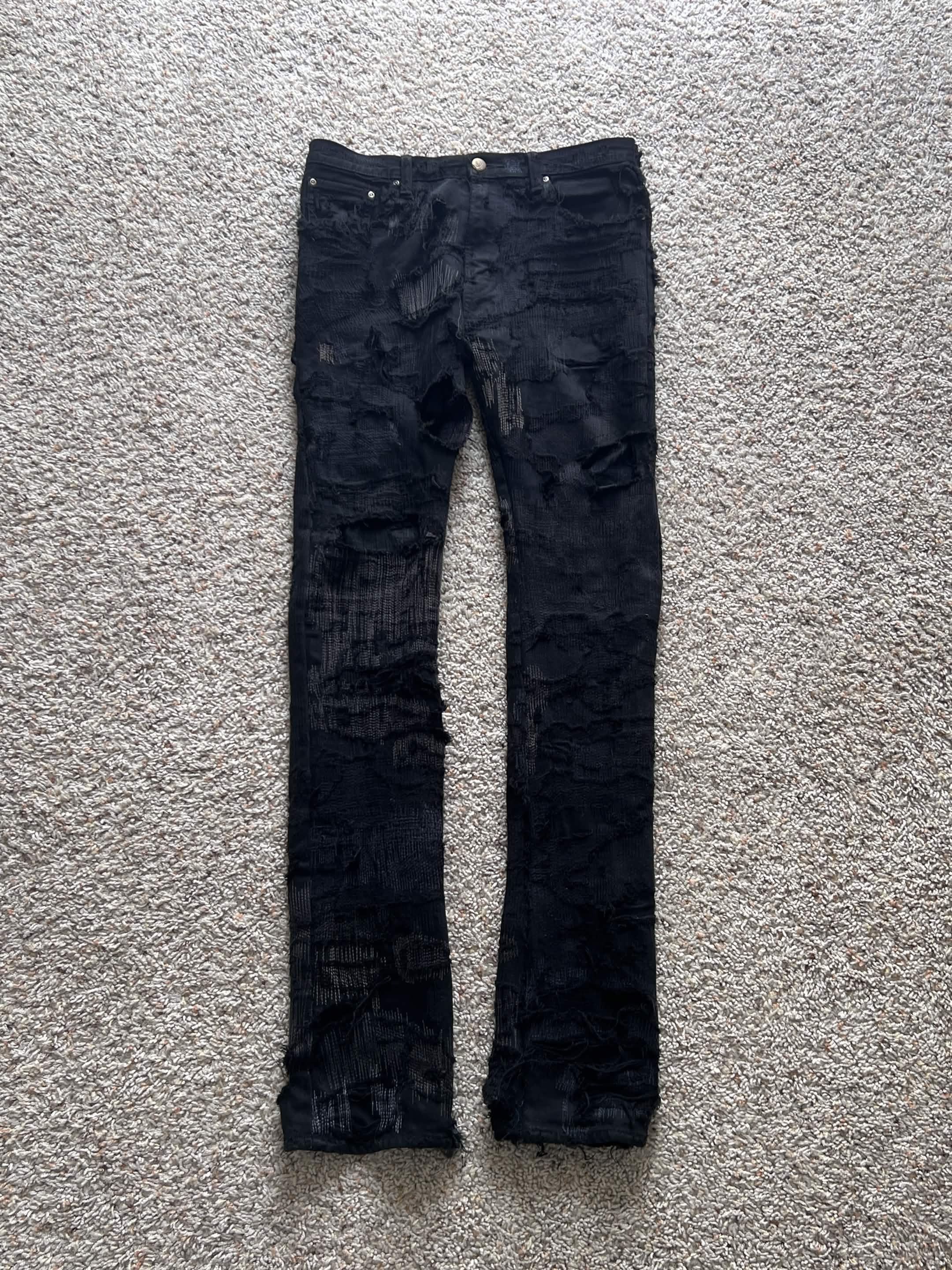 Undercover Undercover 05AW 85 Distressed Denim “Arts & Craft” Size US 32 / EU 48 - 2 Thumbnail