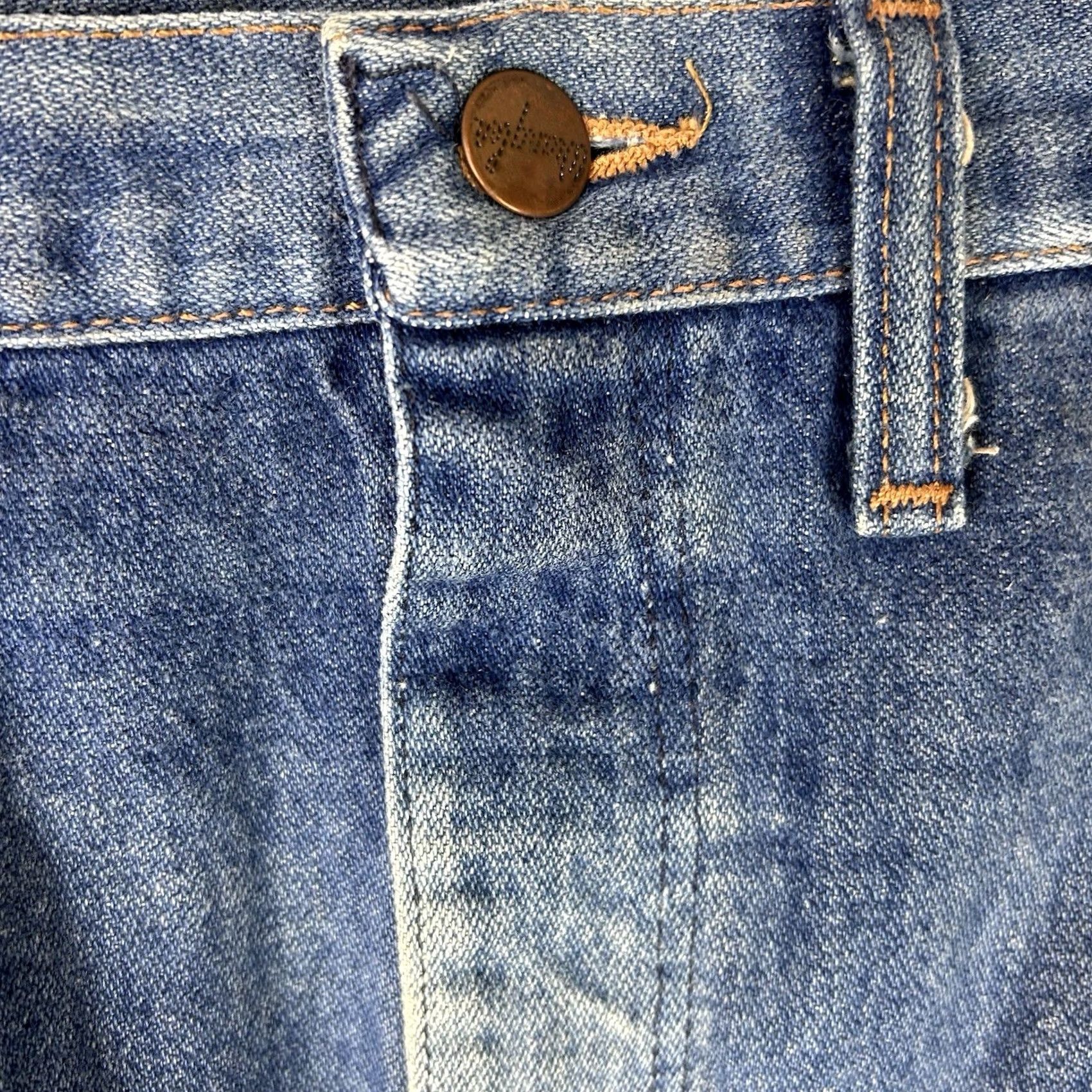 Wrangler VINTAGE Wrangler Jeans Mens 46x30 48x30 Big & Tall Made USA Blue 80s/90s Cotton Rockabilly Mens Size US 30 / EU 46 - 6 Thumbnail