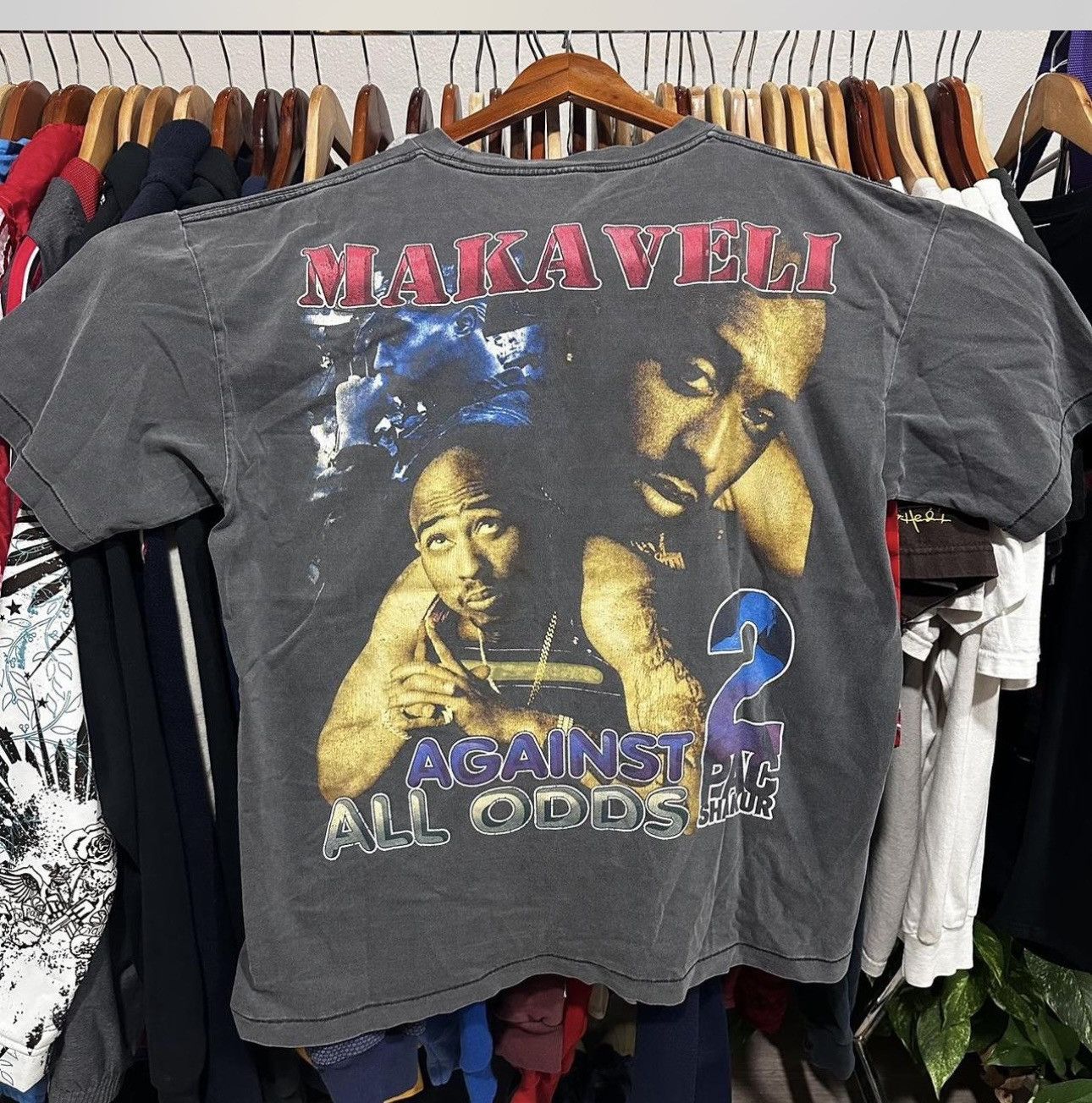 Band Tees × Vintage Vintage Tupac rap Tee XL Shirt Size US XL / EU 56 / 4 - 2 Thumbnail
