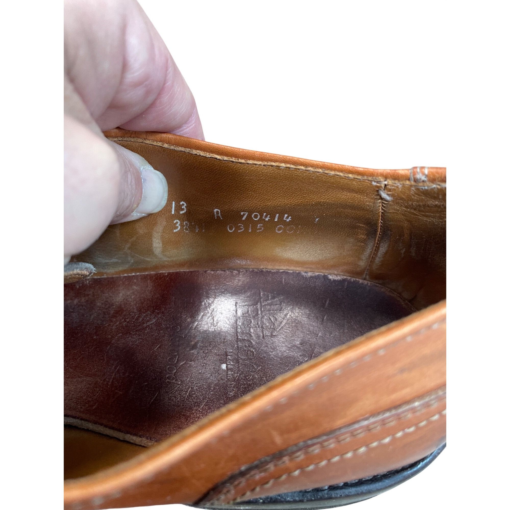 Allen Edmonds Allen Edmonds Brookwood mens brown leather cap toe oxford sh Size US 13 / EU 46 - 5 Thumbnail