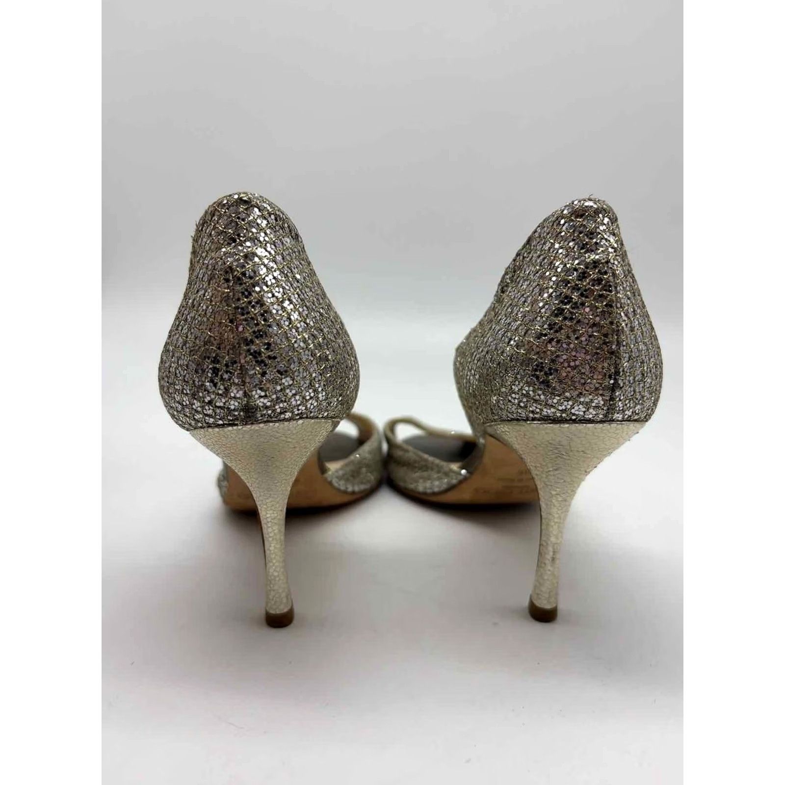 Jimmy Choo Jimmy Choo D'orsay Heels Silver Size 36 Pre-Owned Size US 6 / IT 36 - 3 Thumbnail