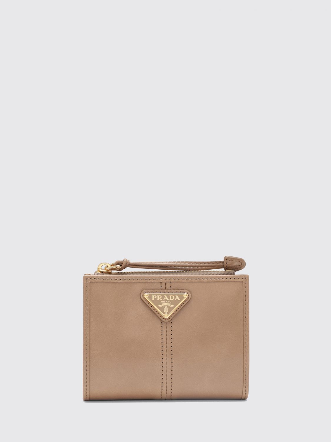 Prada Prada Wallet Woman Beige Size ONE SIZE - 1 Preview