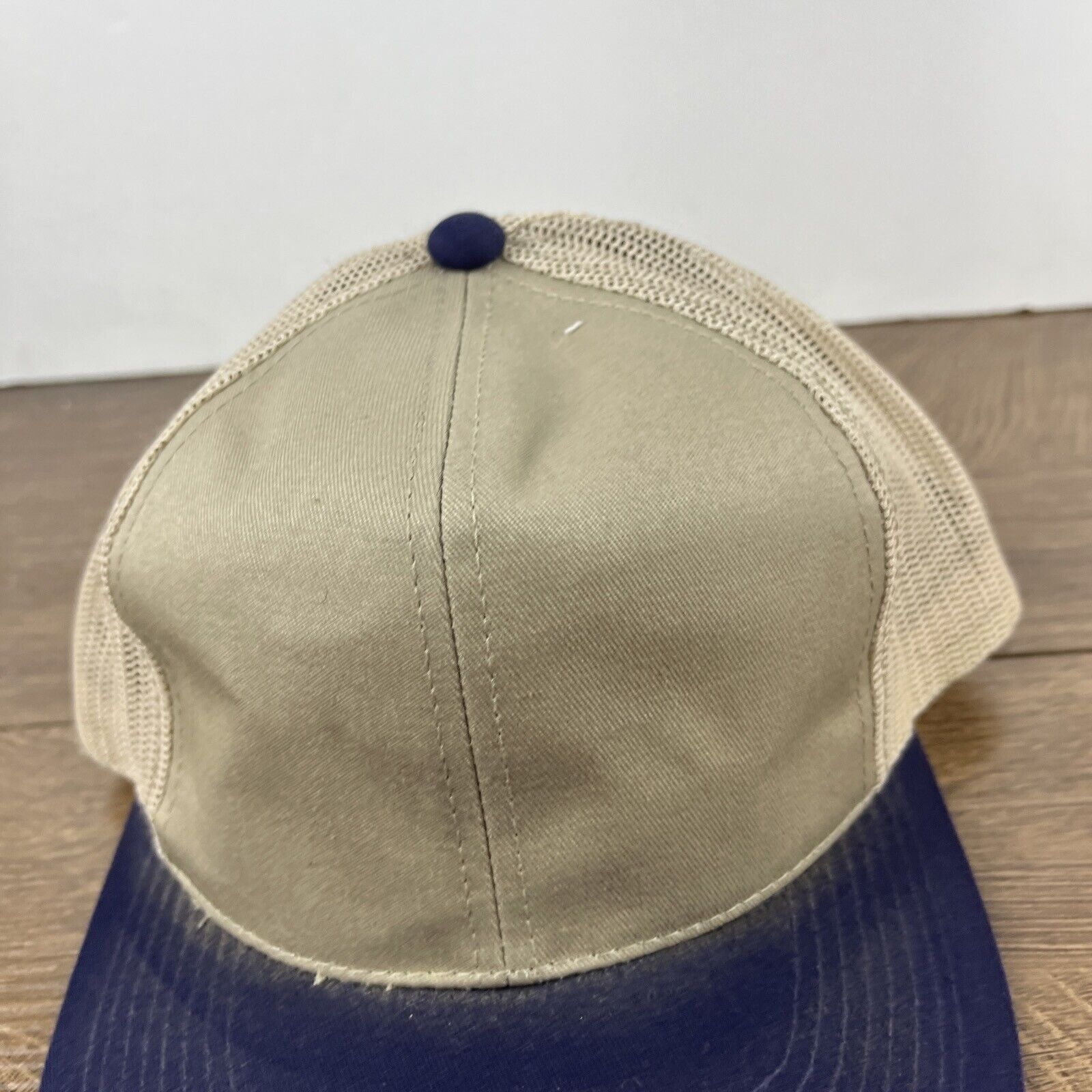 Other Tan Blue Baseball Hat Hat Tan Brown Hat Adjustable Snapback Size ONE SIZE - 7 Thumbnail
