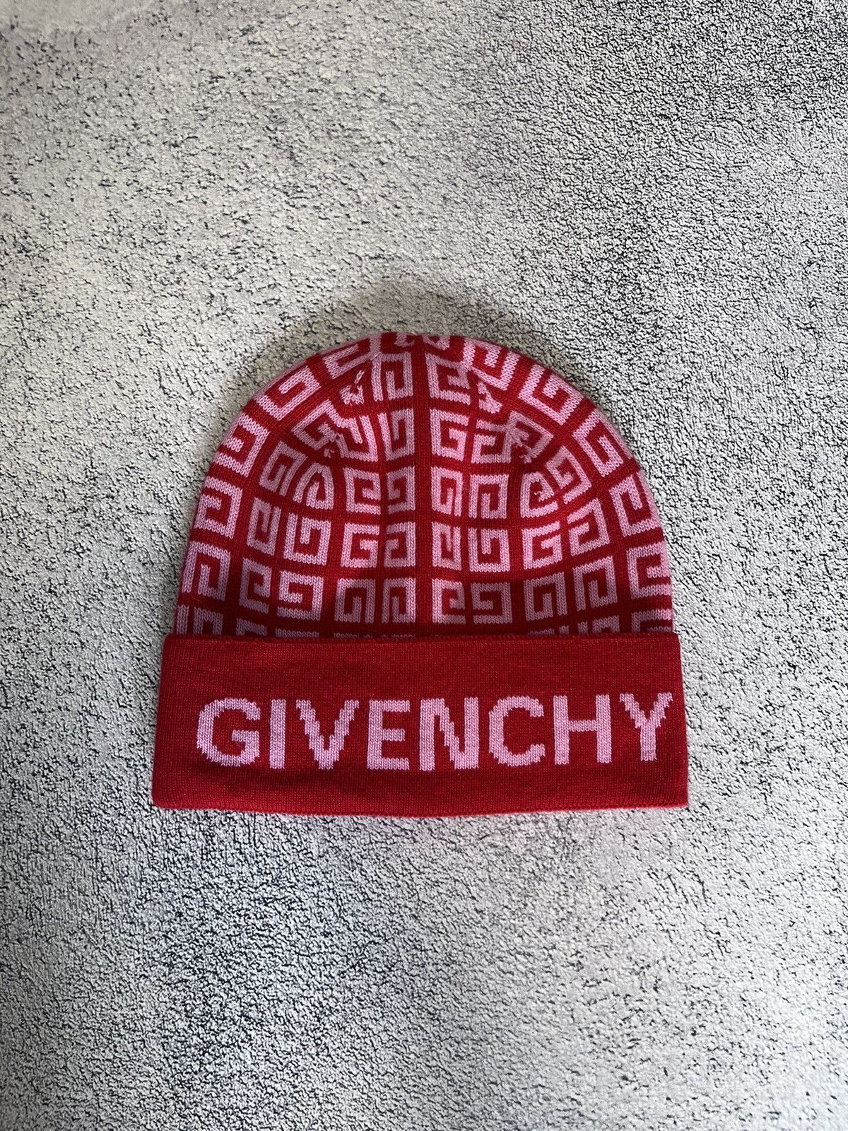 Givenchy Givenchy 4G Logo Beanie Red Wool Cashmere Hat Made in Italy Size ONE SIZE - 1 Thumbnail