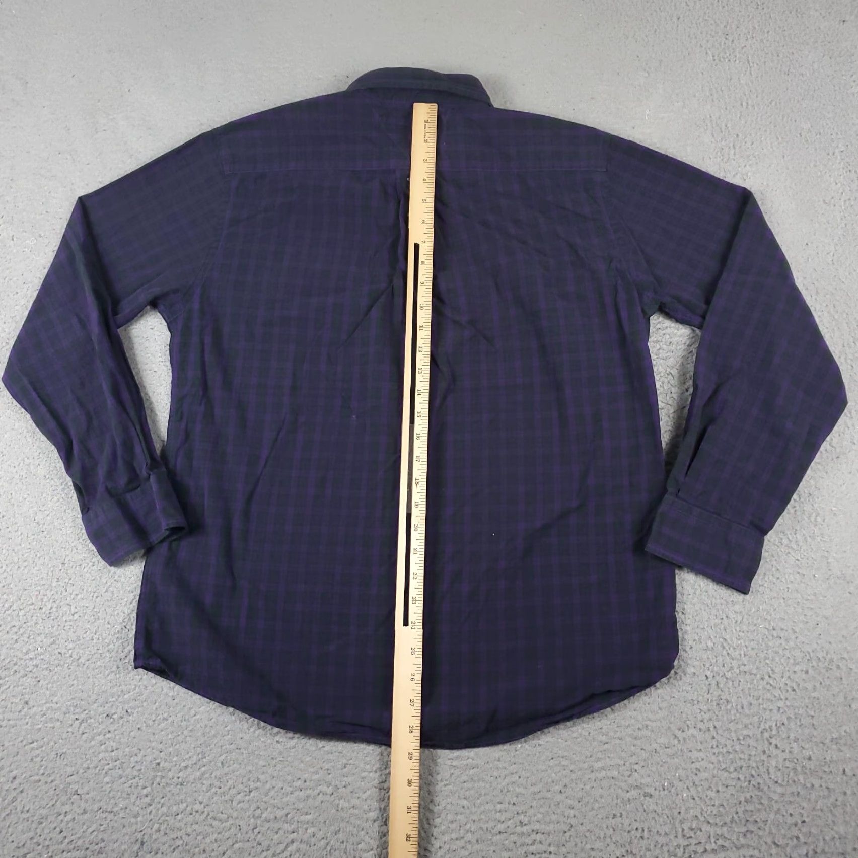 Tommy Hilfiger Tommy Hilfiger Shirt Mens Large Purple Plaid Button-Up Long Sleeve Casual Shirt Size US L / EU 52-54 / 3 - 4 Thumbnail