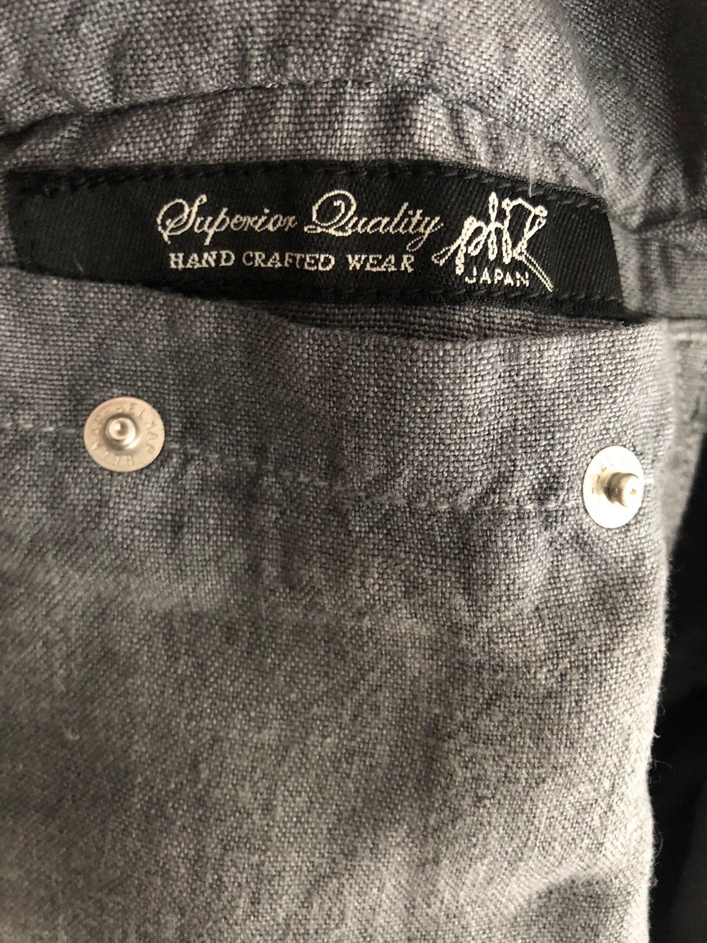 Porter Classic Porter Classic 17aw Linen Western Shirt Gray M Size US M / EU 48-50 / 2 - 4 Thumbnail