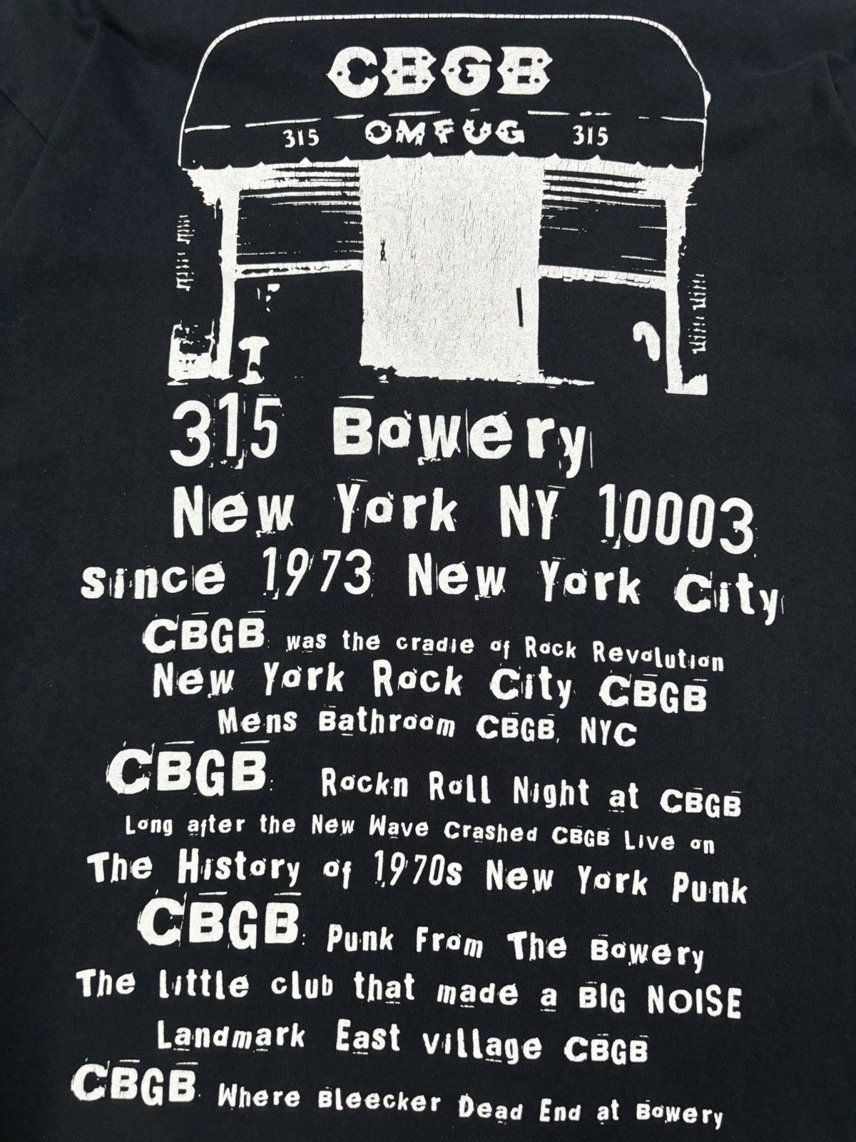 Hysteric Glamour Vintage CBGB & OMFUG Imprinted Rock Punk Long Sleeve T-shirt Size US M / EU 48-50 / 2 - 4 Thumbnail