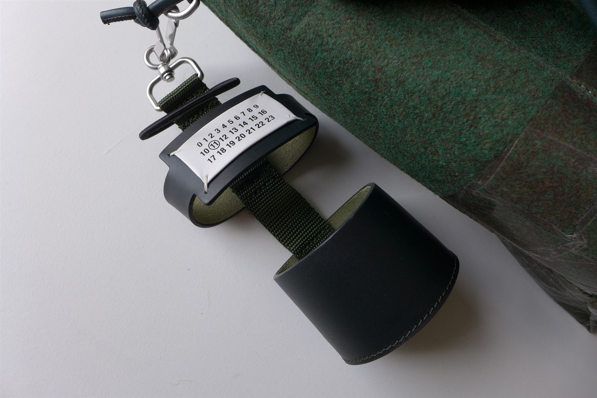 Maison Margiela Margiela FW21 Backpack - Green Felt & Calf Leather Size ONE SIZE - 10 Thumbnail