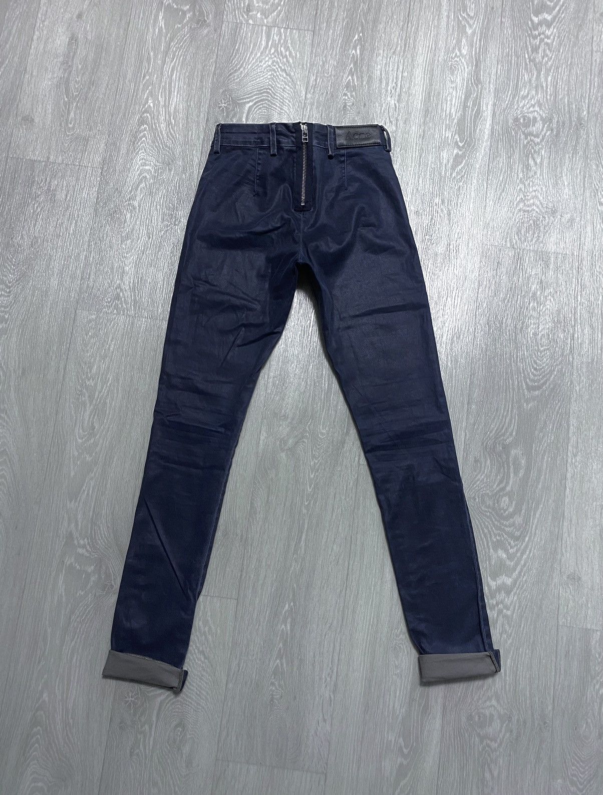 Acne Studios Women’s Acne Studios Vintage Waxed Skin Plant Pants Trousers Size 24" / US 00 / IT 34 - 8 Thumbnail