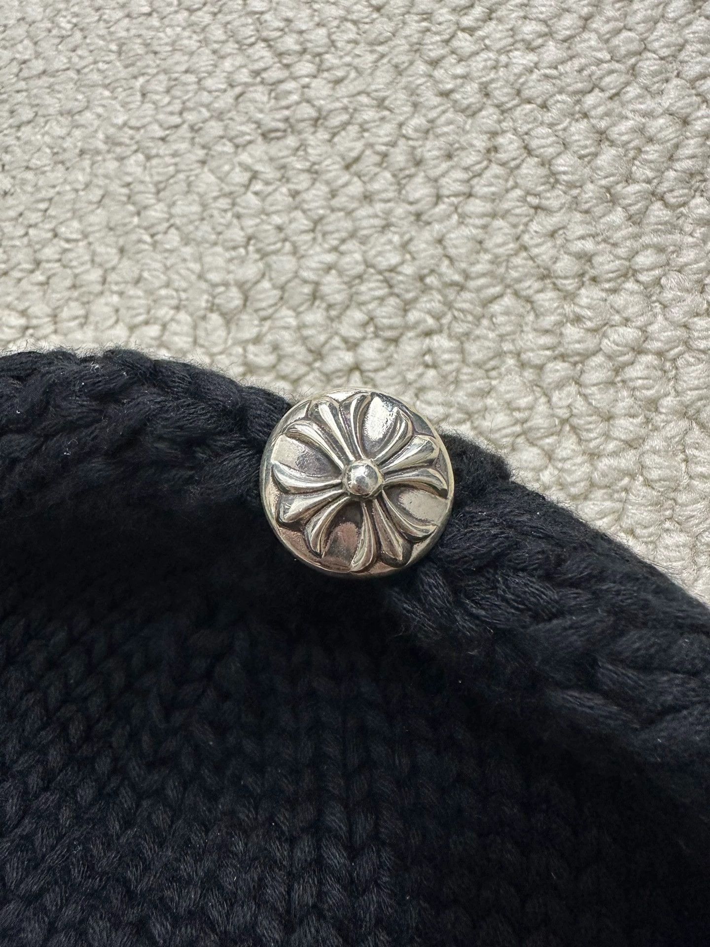Chrome Hearts Chrome Hearts Leather Knit Beanie - Two more available Size ONE SIZE - 2 Thumbnail