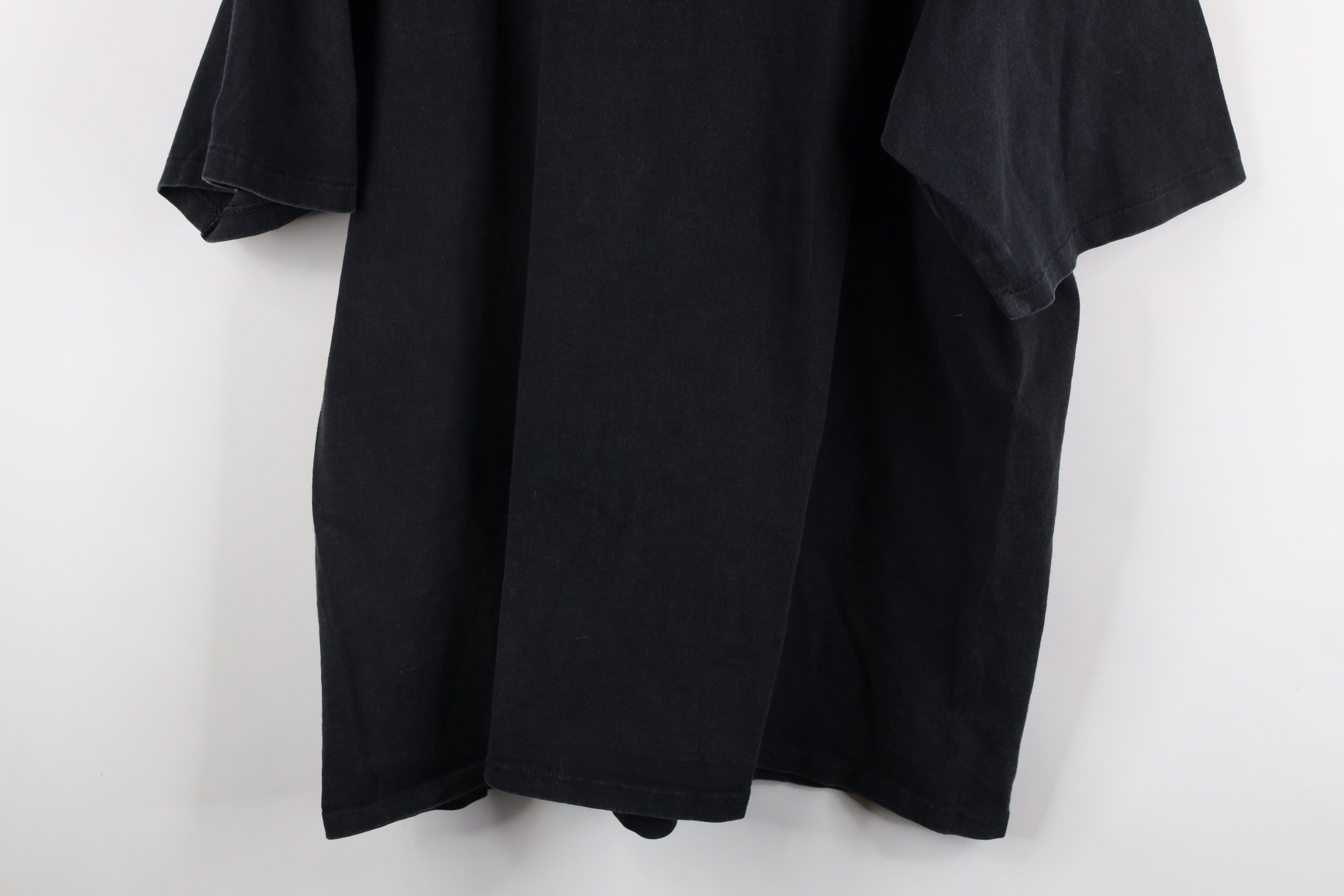 Vintage Vintage 90s Streetwear Heavyweight Cotton T-Shirt Black Size US XXL / EU 58 / 5 - 10 Thumbnail