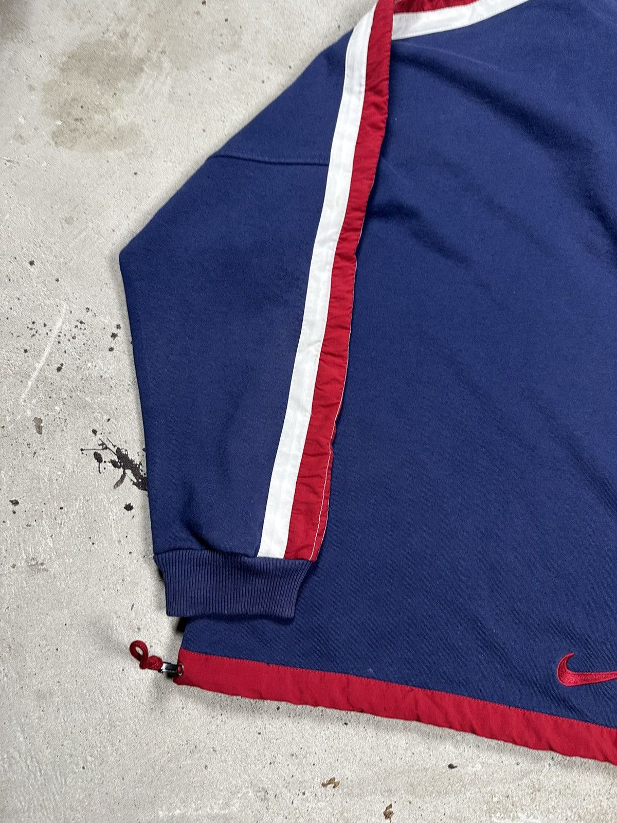 Nike Vintage 90s Nike Distressed Multi Swoosh Logo Hoodie Size US XL / EU 56 / 4 - 11 Thumbnail