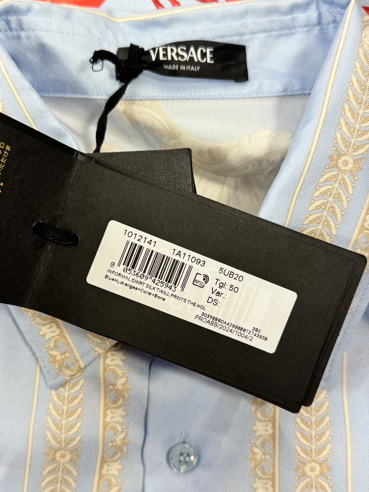 Versace SEASCAPE PRINT SILK SHIRT Size US L / EU 52-54 / 3 - 5 Thumbnail