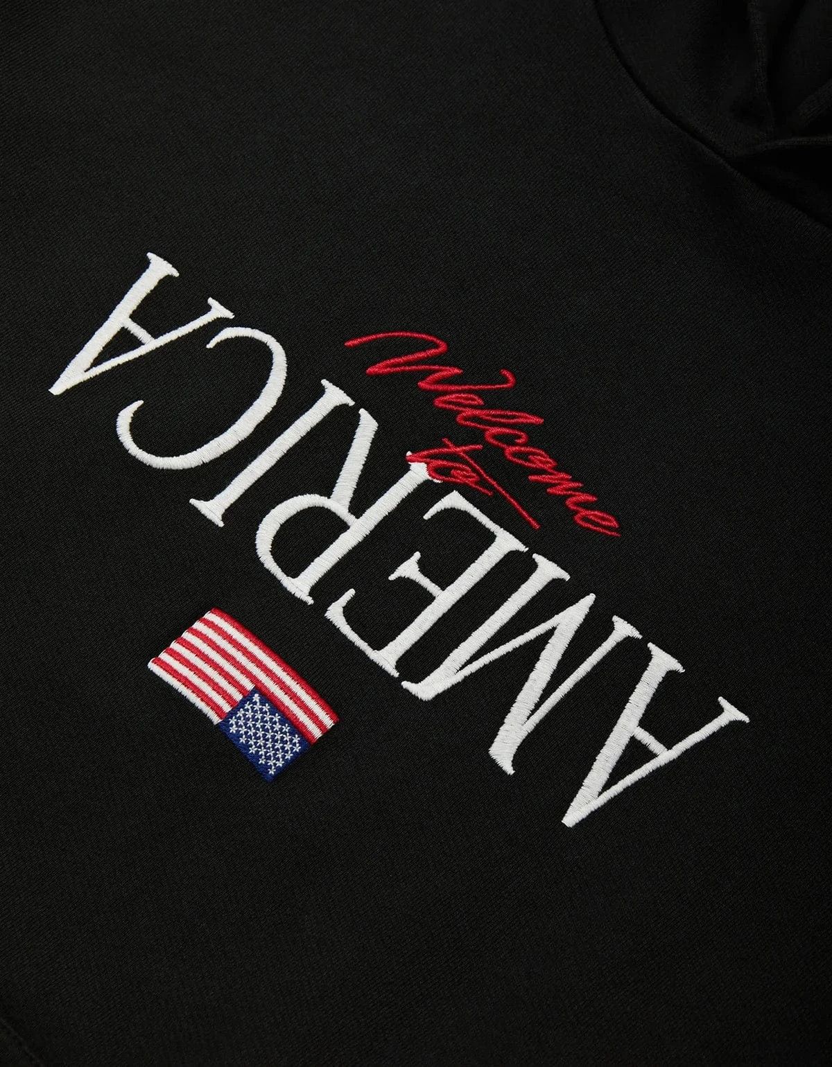 Willy Chavarria Willy Chavarria Black Welcome To America Hooligan Hoodie Size US M / EU 48-50 / 2 - 3 Thumbnail