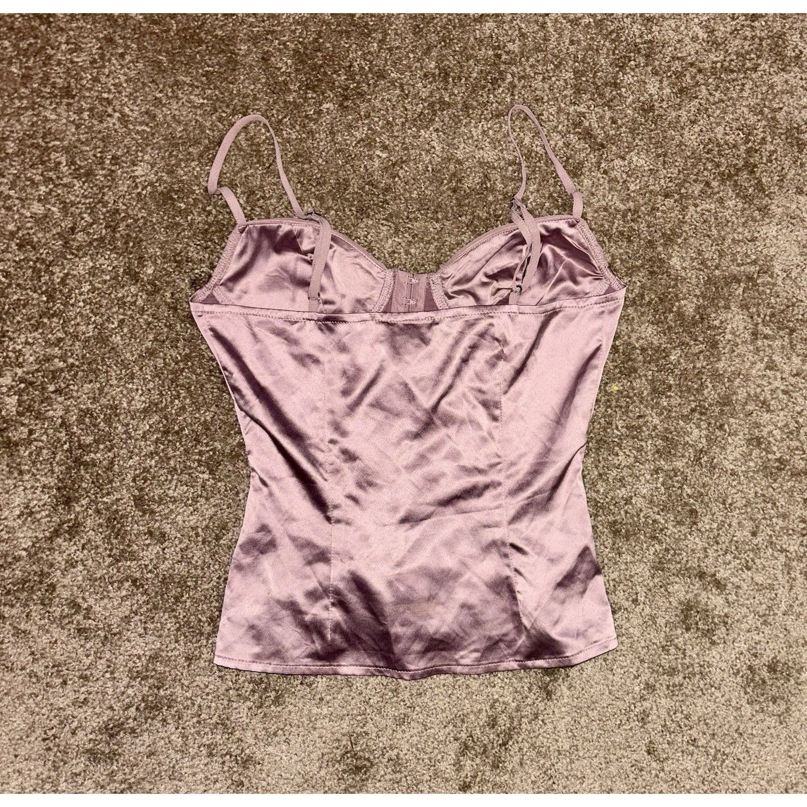 & Other Stories Women’s Mauve Satin Corset Bustier Top Size 4 Y2K Coquette Size S / US 4 / IT 40 - 7 Thumbnail
