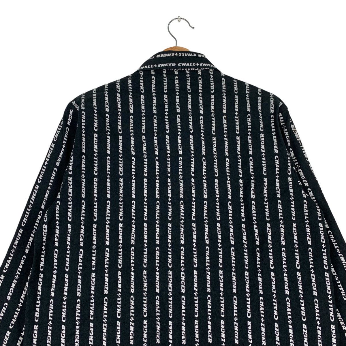 CHALLENGER CHALLENGER All Over Striped Logo Casual Jacket #1289-C58 Size US M / EU 48-50 / 2 - 8 Thumbnail