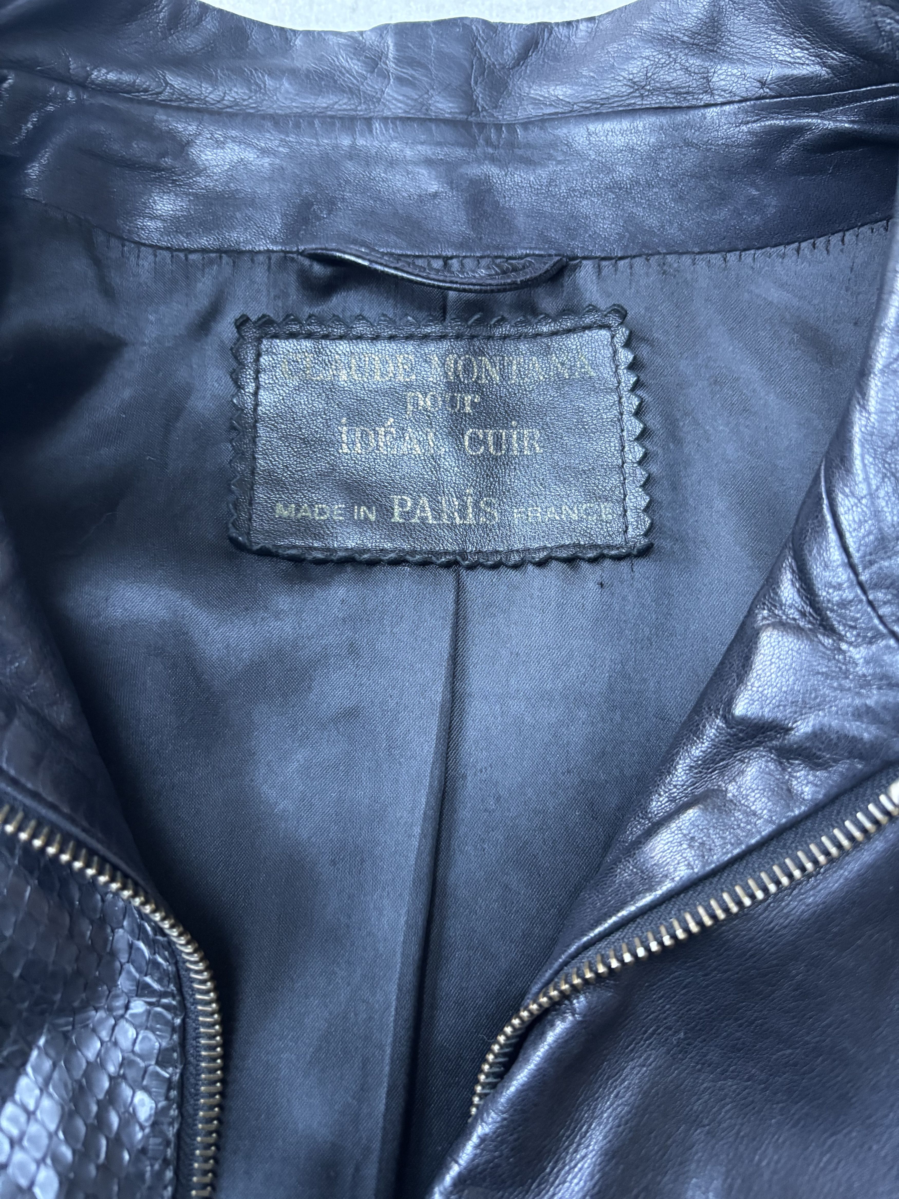 Claude Montana 80s Runway Claude Montana Snakeskin Jacket Size US S / EU 44-46 / 1 - 11 Thumbnail