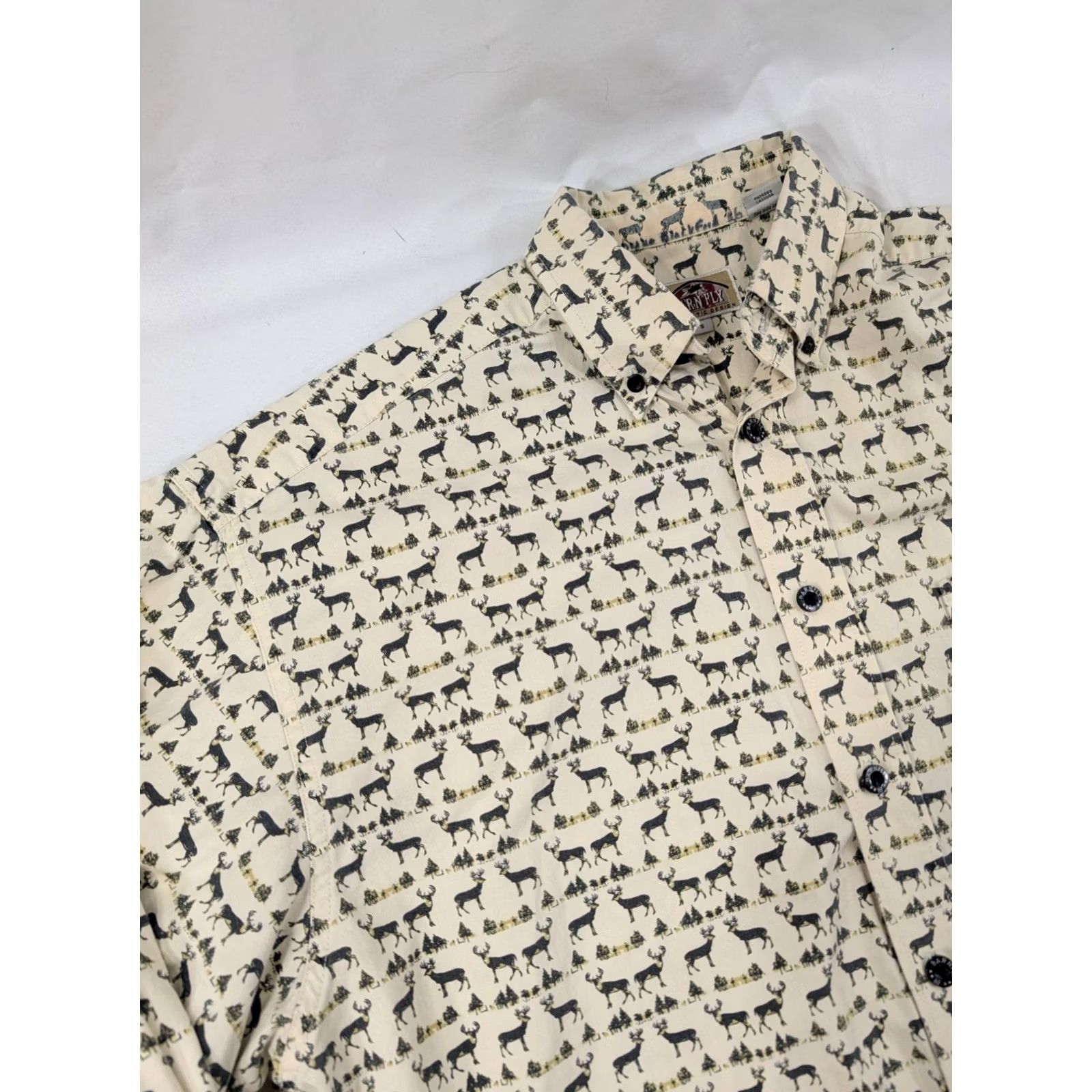 Vintage VINTAGE Barn Fly Shirt Mens Small AOP Buffalo Western Cowboy Rodeo Cotton USA Read Size US S / EU 44-46 / 1 - 2 Thumbnail