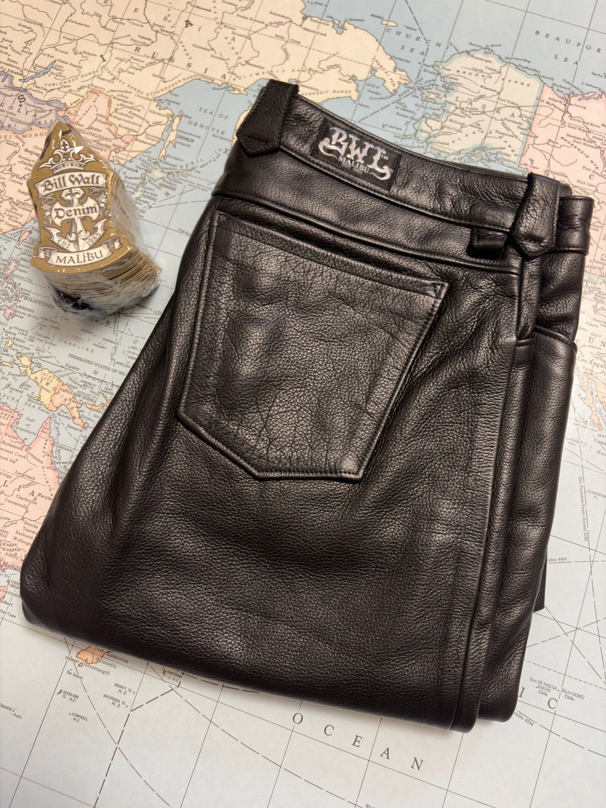 Bill Wall Leather Bill Wall Leather Boot-Cut Leather Pants Size US 32 / EU 48 - 1 Thumbnail