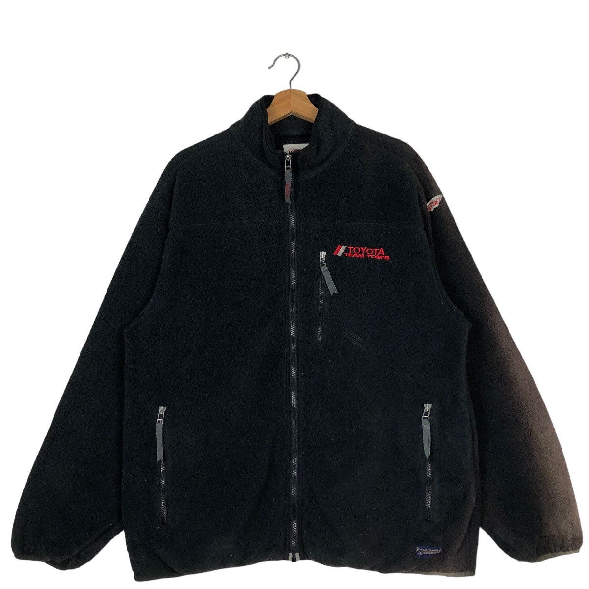 Japanese Brand 🔥90’s Vtg Fleece Bomber Jacket Toyota Racing Toms Racing Size US L / EU 52-54 / 3 - 1 Thumbnail