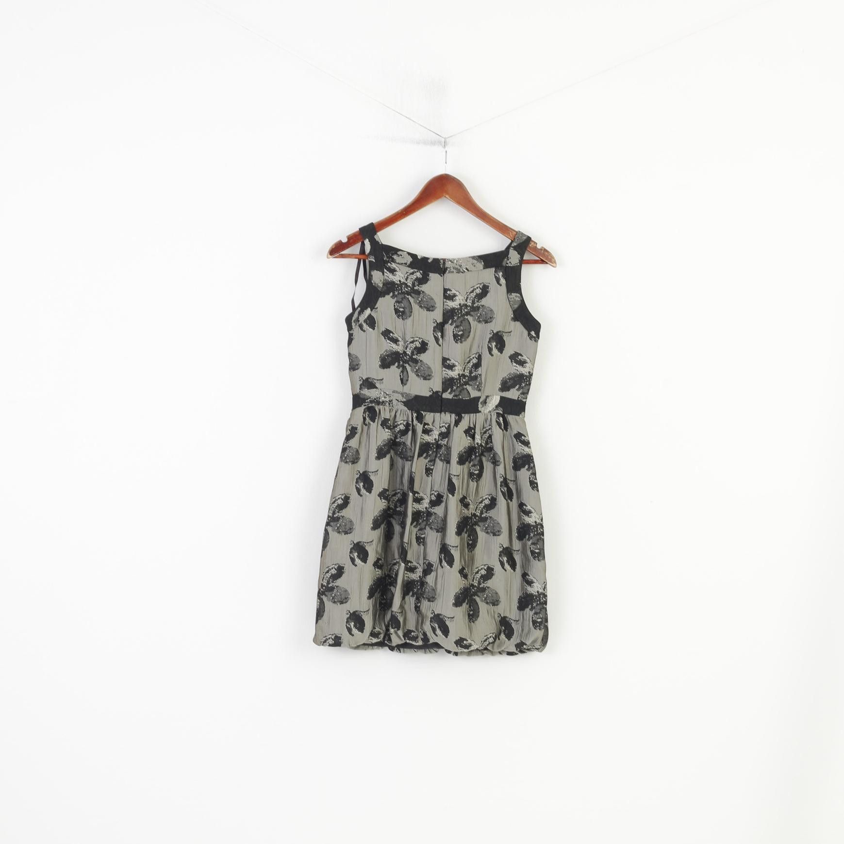Vintage Donna Ricco New York Women 2P XS Dress Grey Size XS / US 0-2 / IT 36-38 - 6 Thumbnail