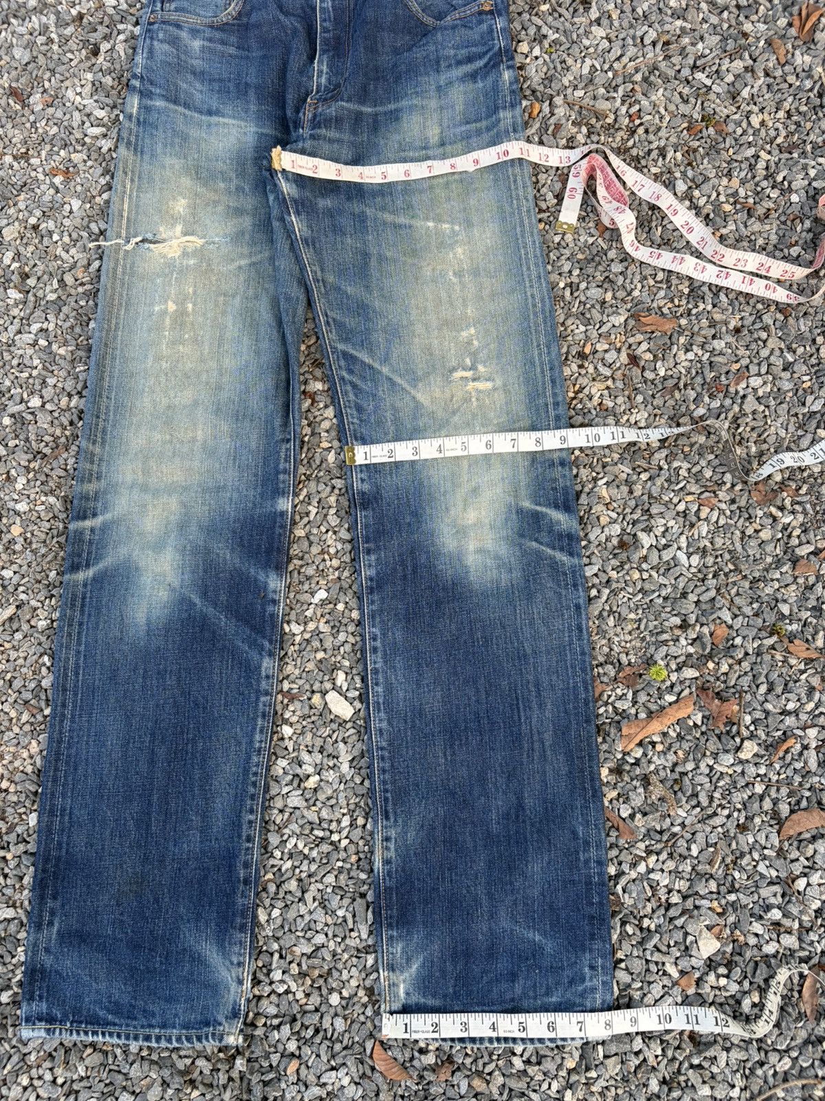 Kapital VINTAGE LEVIS 502 BIG E SELVEDGE RUSTY DISTRESSED DENIM Size US 30 / EU 46 - 22 Thumbnail