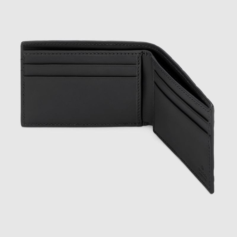 Gucci oc11z1225 Size: OS / GG Rubber Effect Bi Fold Wallet Black Size ONE SIZE - 2 Thumbnail