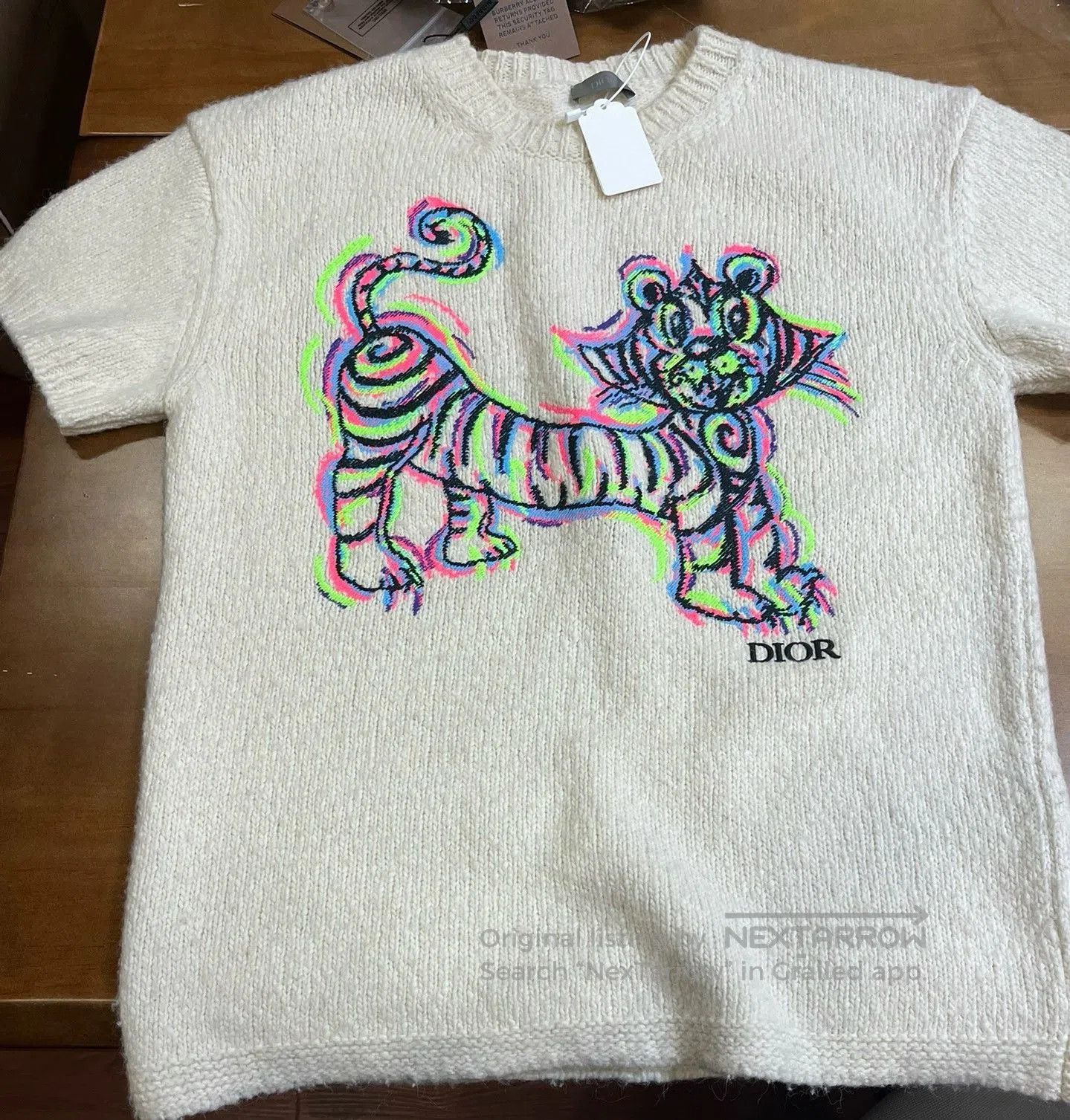 Dior Dior Wool Knit Short-Sleeve Top. Size S / US 4 / IT 40 - 1 Thumbnail