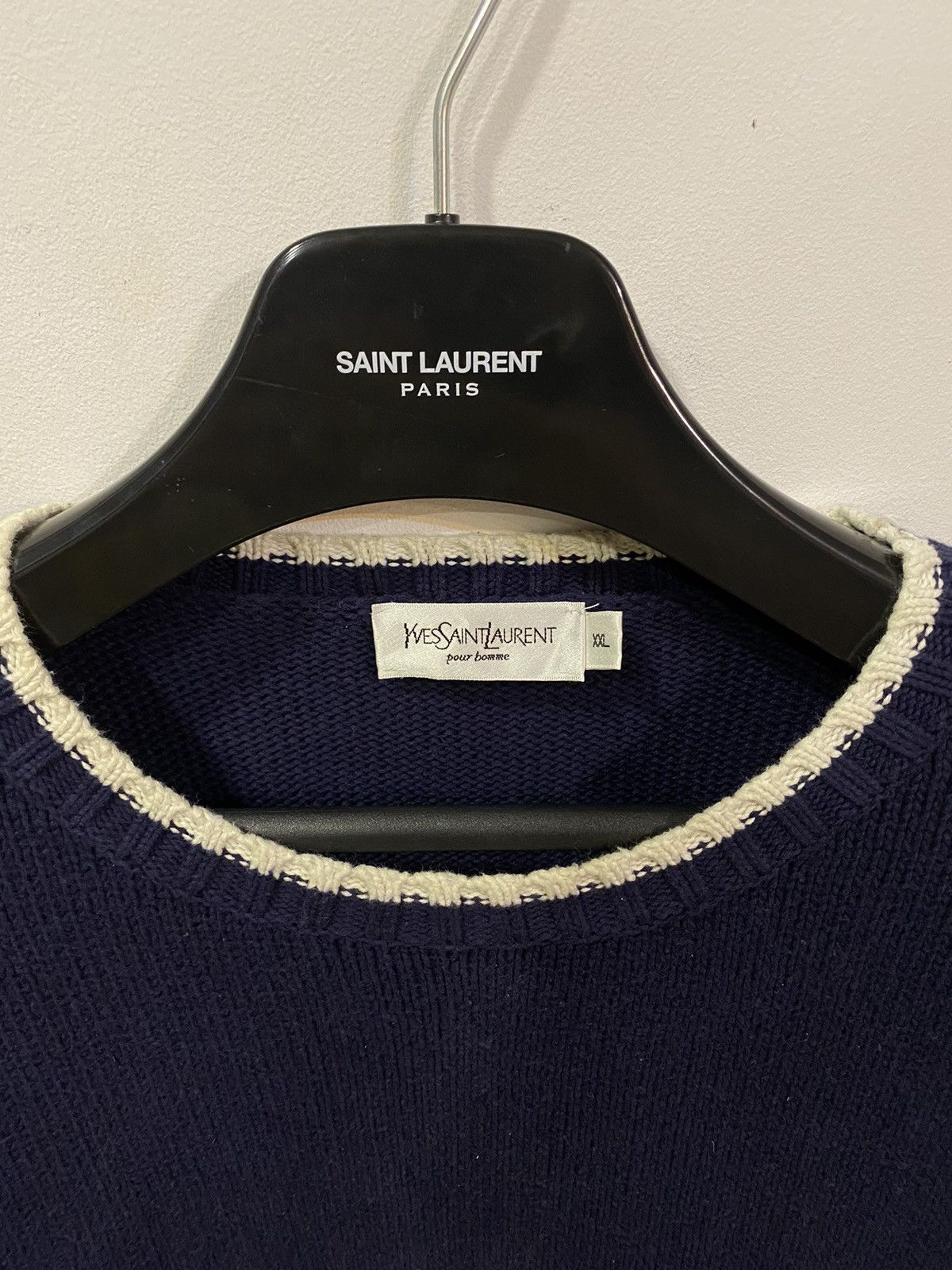 Yves Saint Laurent YSL Sweater Knit Heavy Thick Size US XXL / EU 58 / 5 - 4 Thumbnail